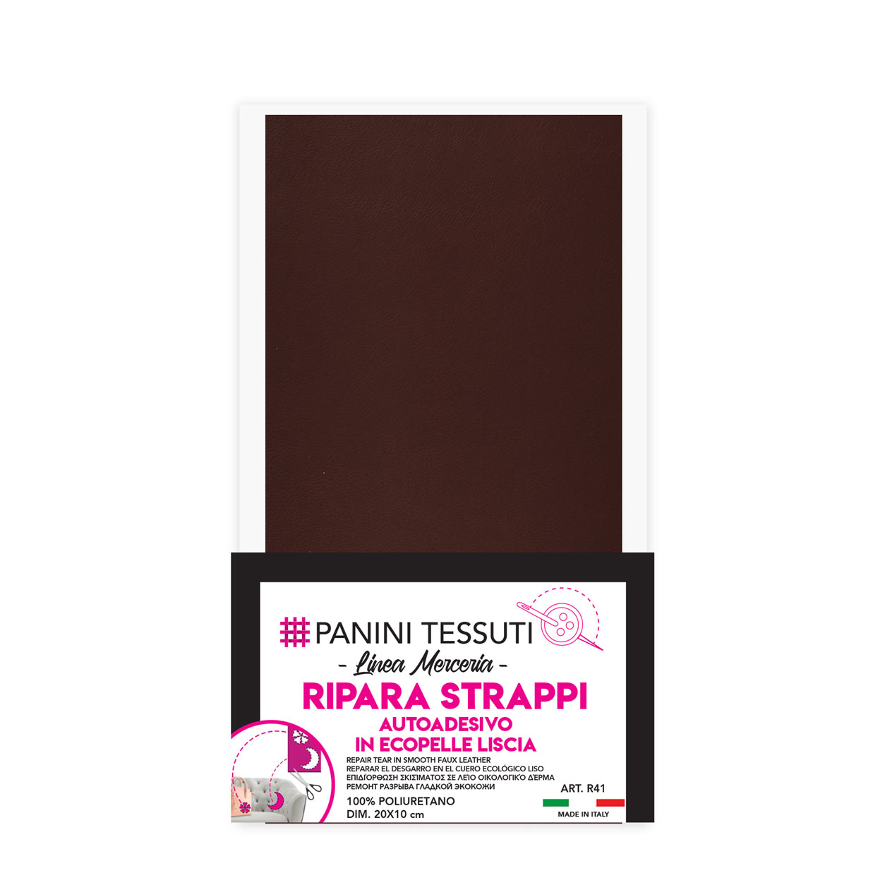 Ripara Strappi Autoadesivo in Finta pelle Liscia 4