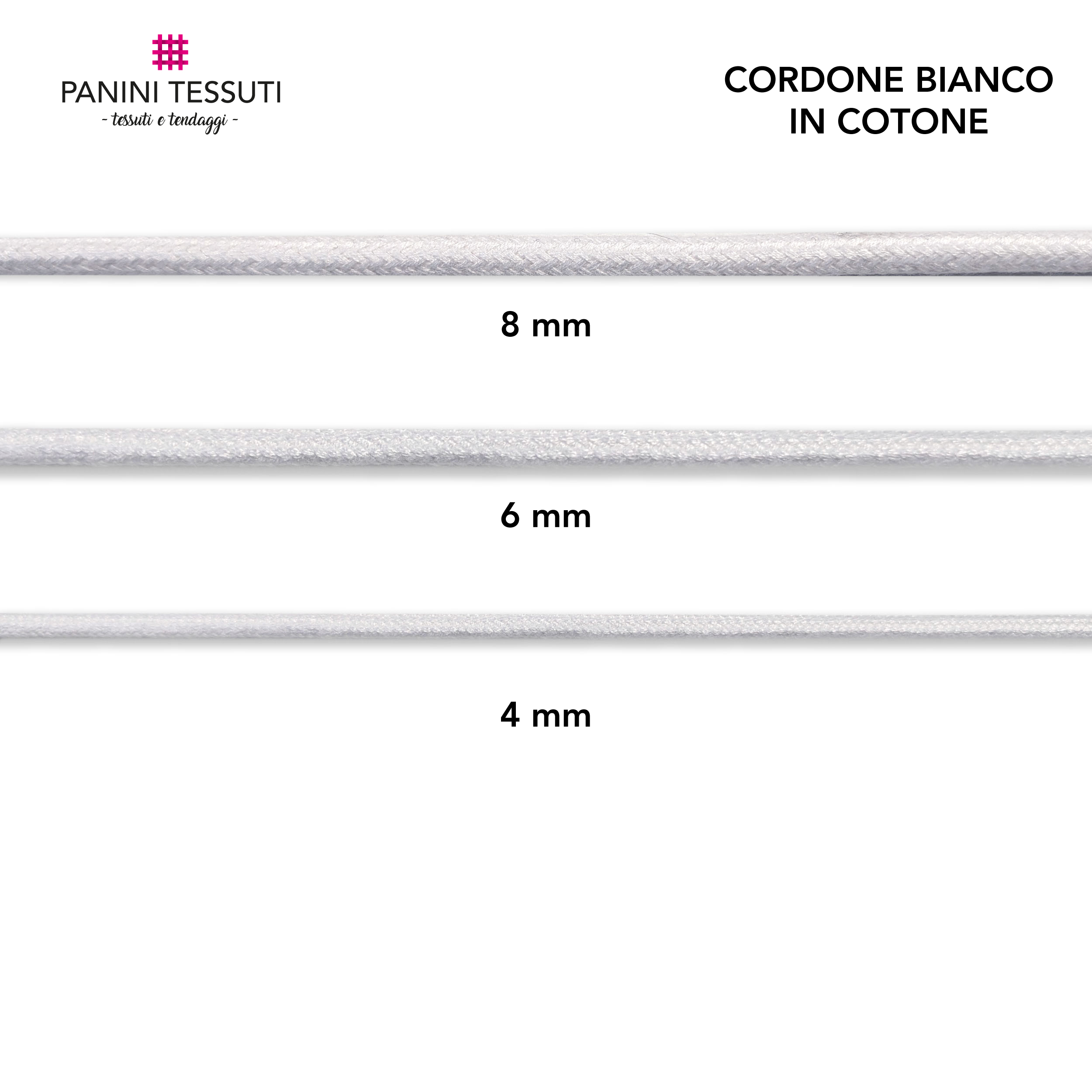 Cordone Bianco in Cotone Image