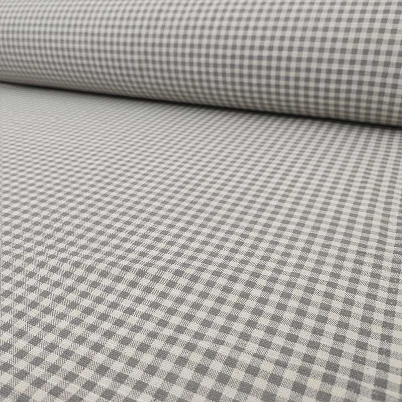 Tessuto Misto Cotone Quadretti Grigio  Panini Tessuti Tendaggi e Merceria  per Sartoria✂️