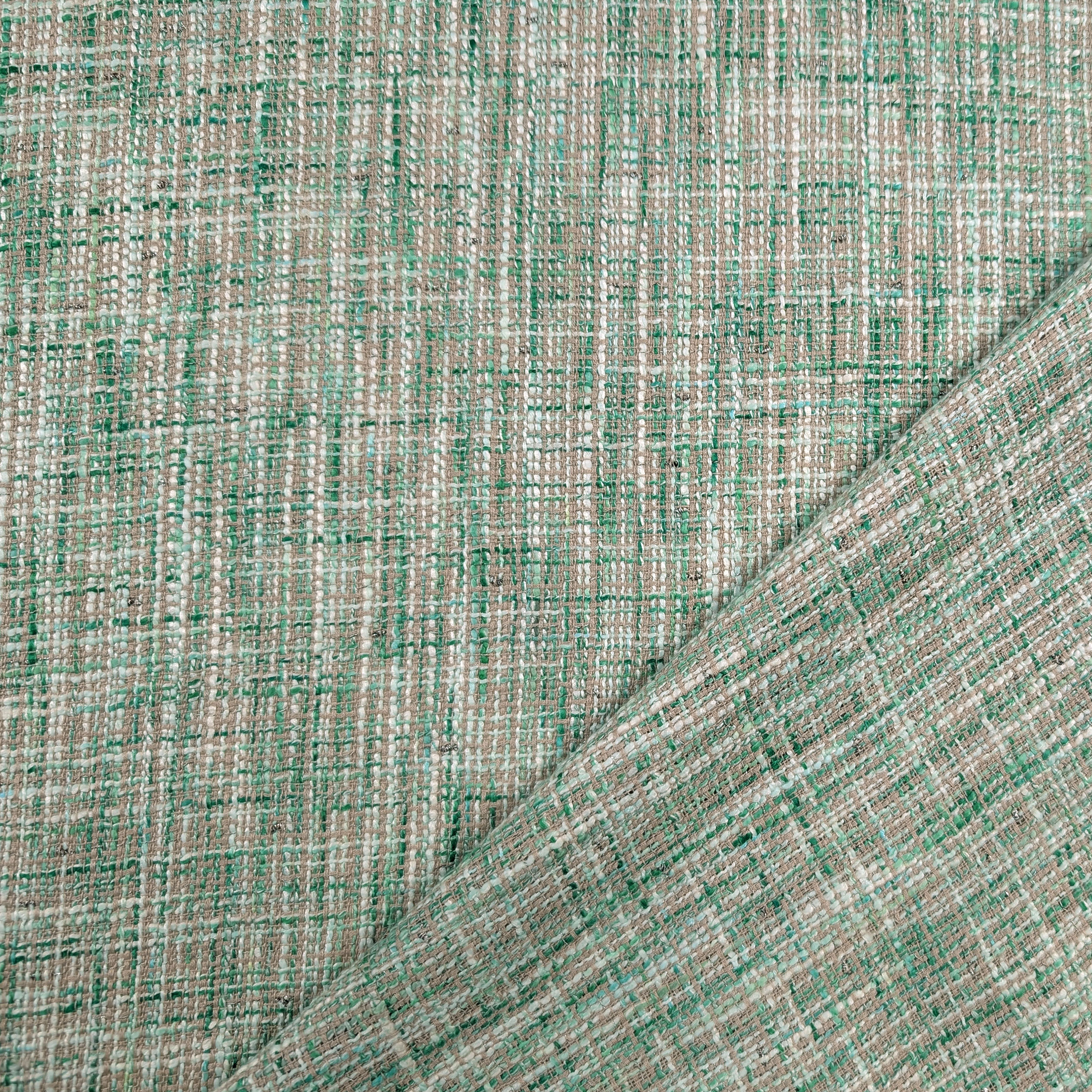 Tweed Moda Beige Verde Image