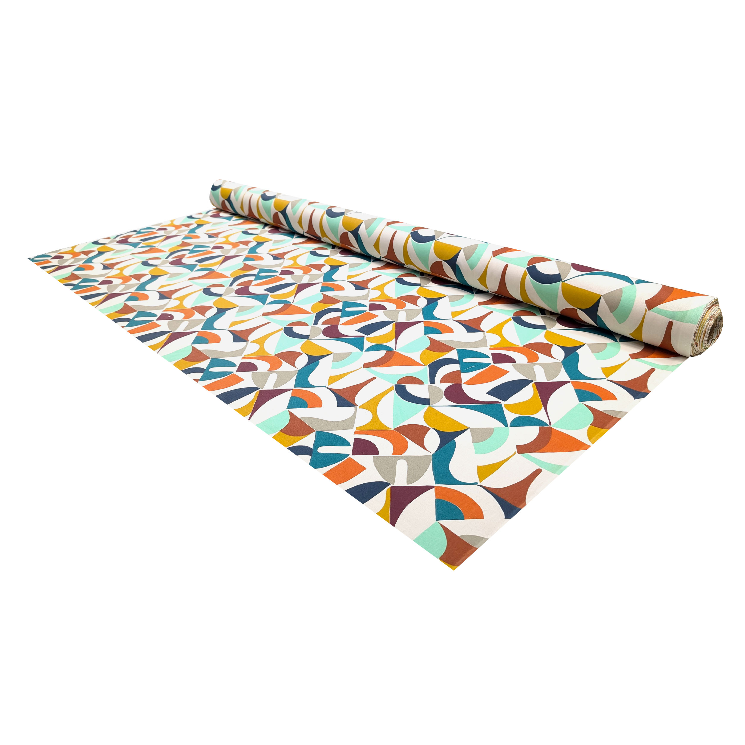 Cotone Arredamento Fantasia Astratta Multicolore Image