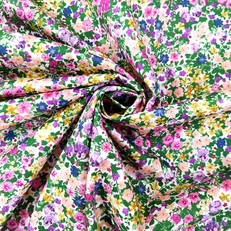 Rasatello di Cotone Fiorellini Primaverili