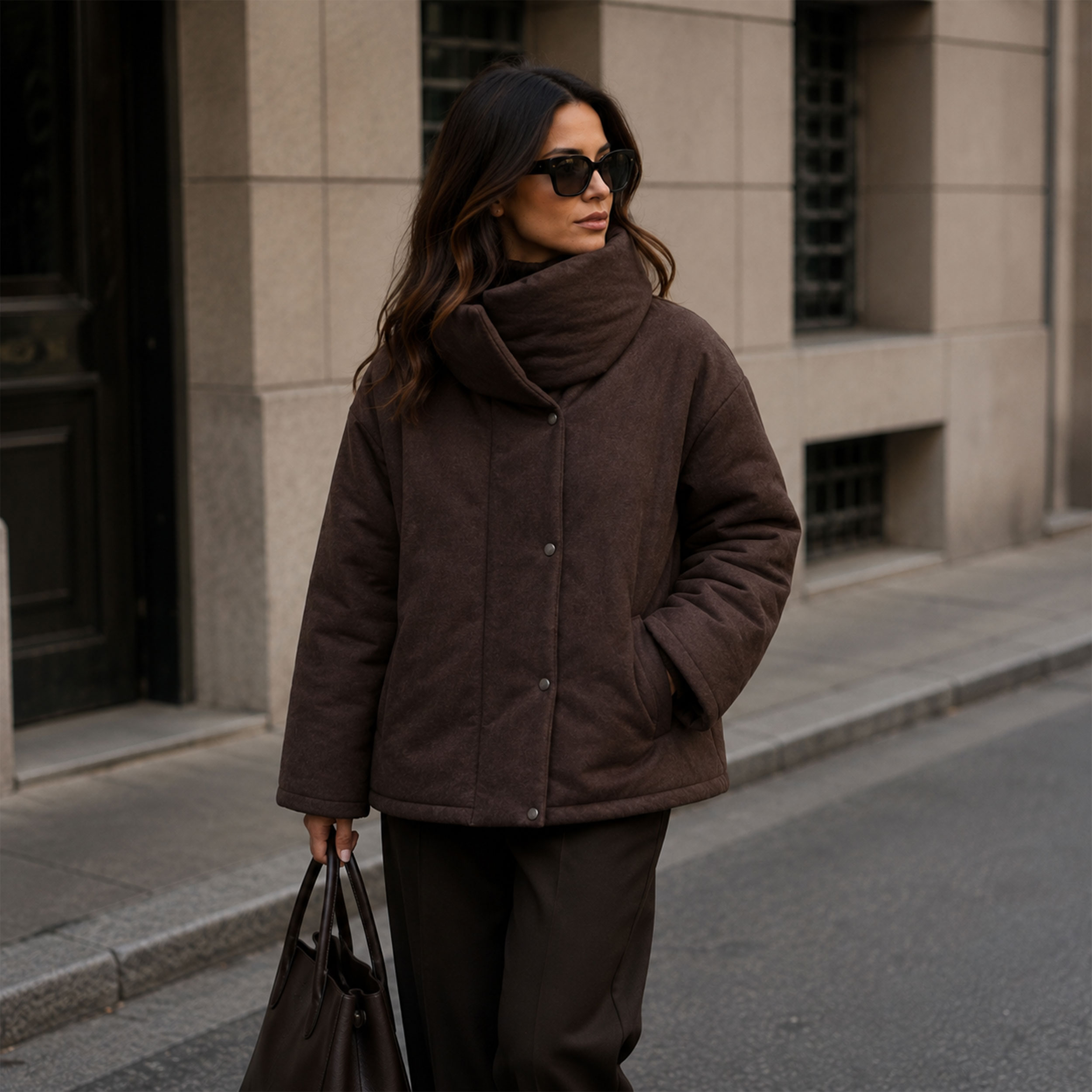 Trapuntino Moda Marrone Image