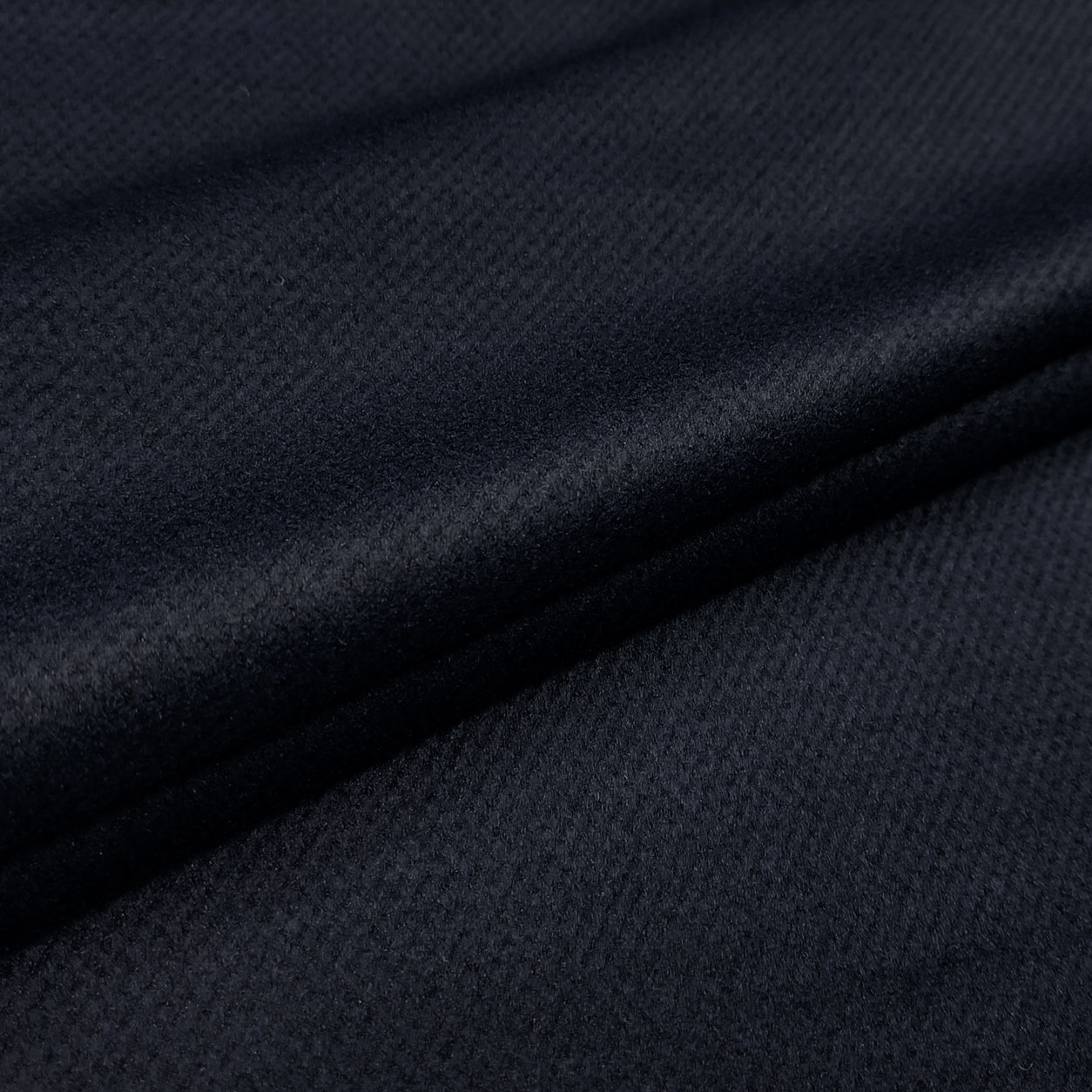 Tessuto Cappotto Tipo Velour Blu