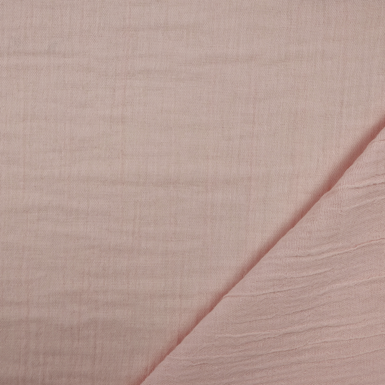 Mussola di Cotone Tinta Unita Rosa Image