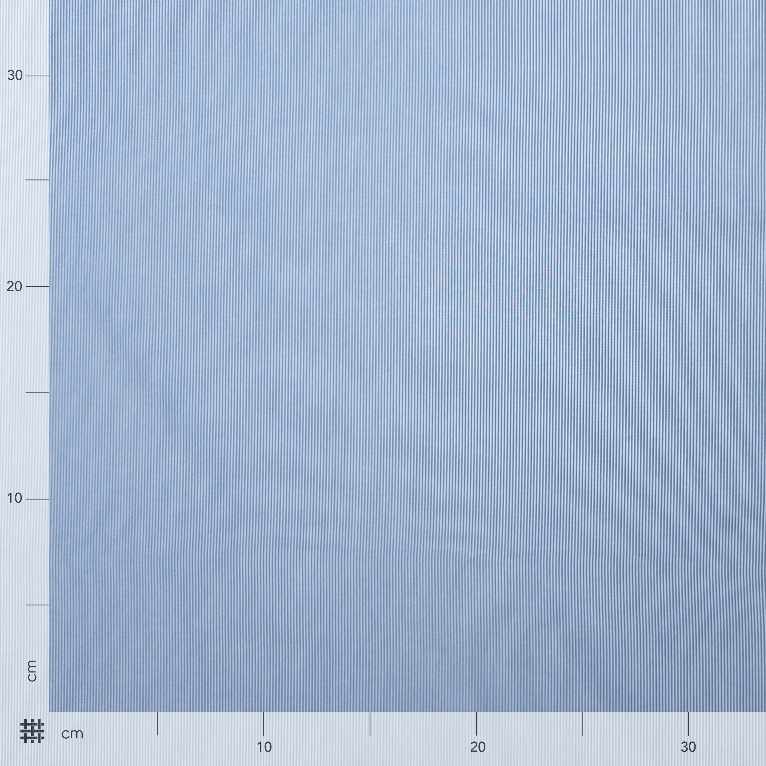 Cotone per Camiceria Micro Righe Azzurre Image