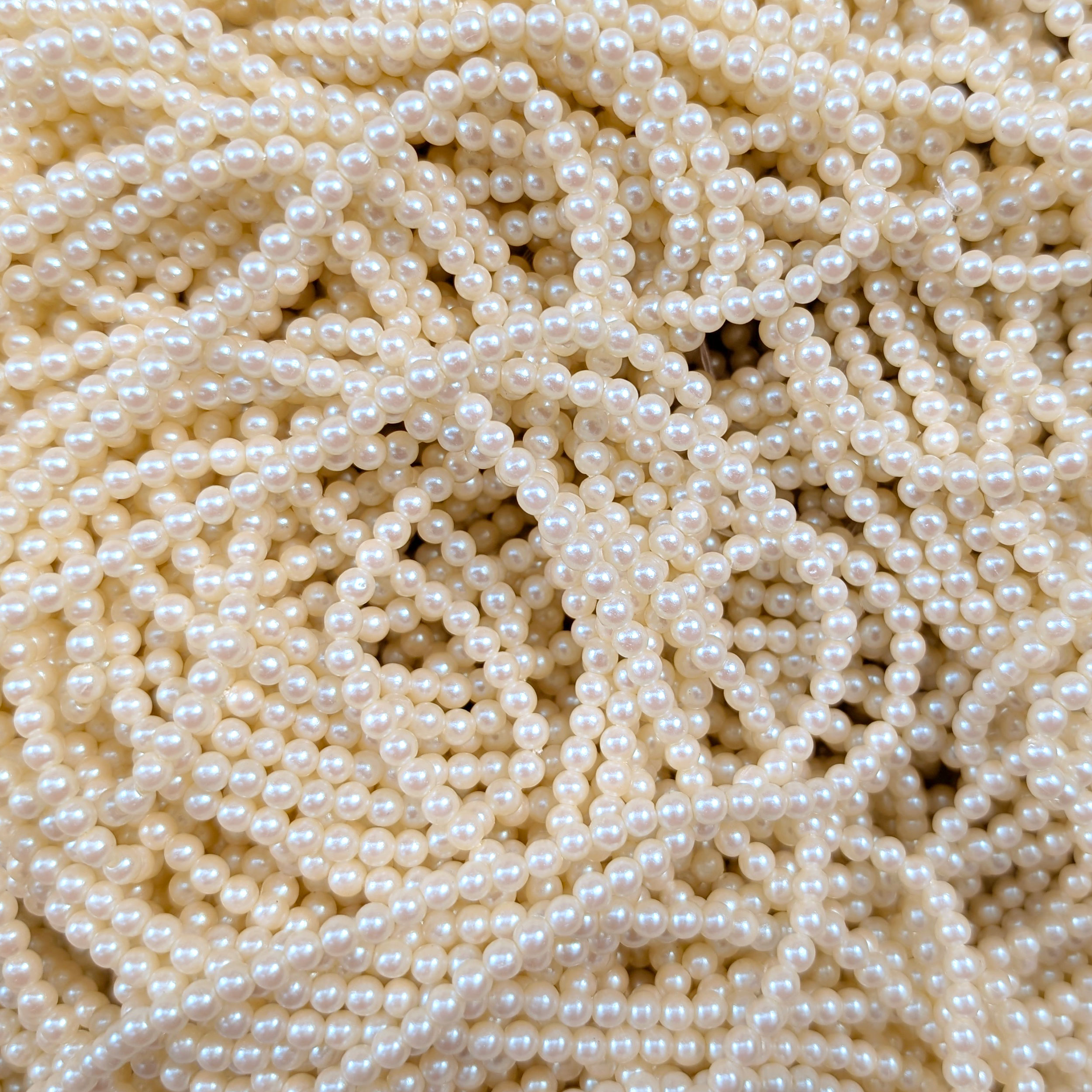 Filo di Perline Beige Ø 0,4 cm Image