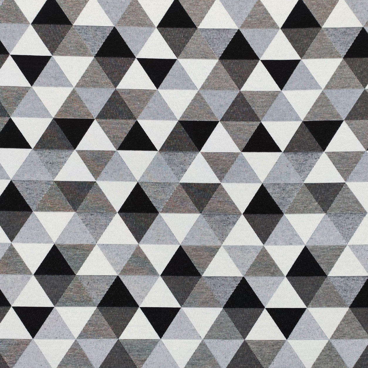 Tessuto Arredo Jacquard Double Rombi Grigio Neri 