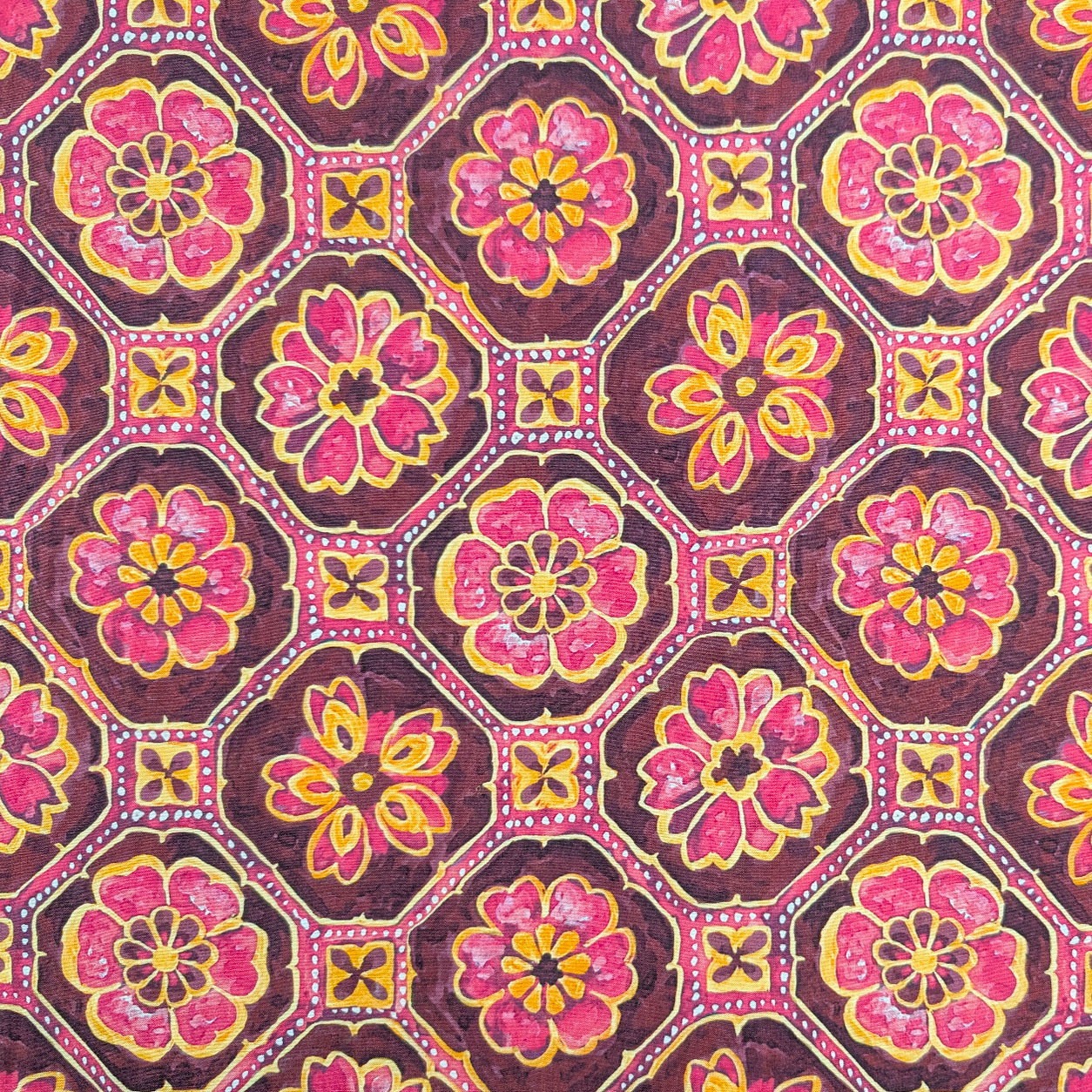 Pura Seta Maioliche Fuxia e Vinaccia Image