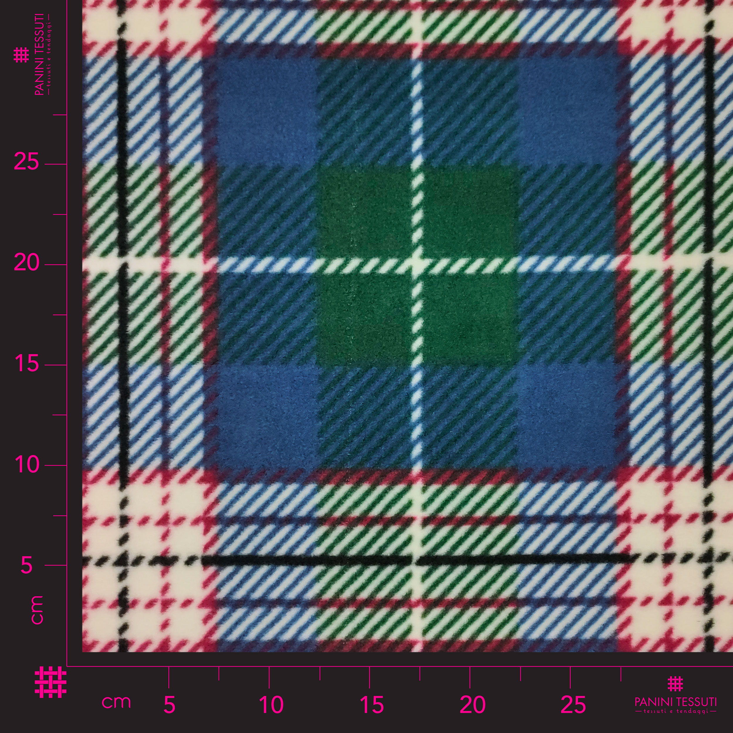 pile tartan toni blu verde arredo