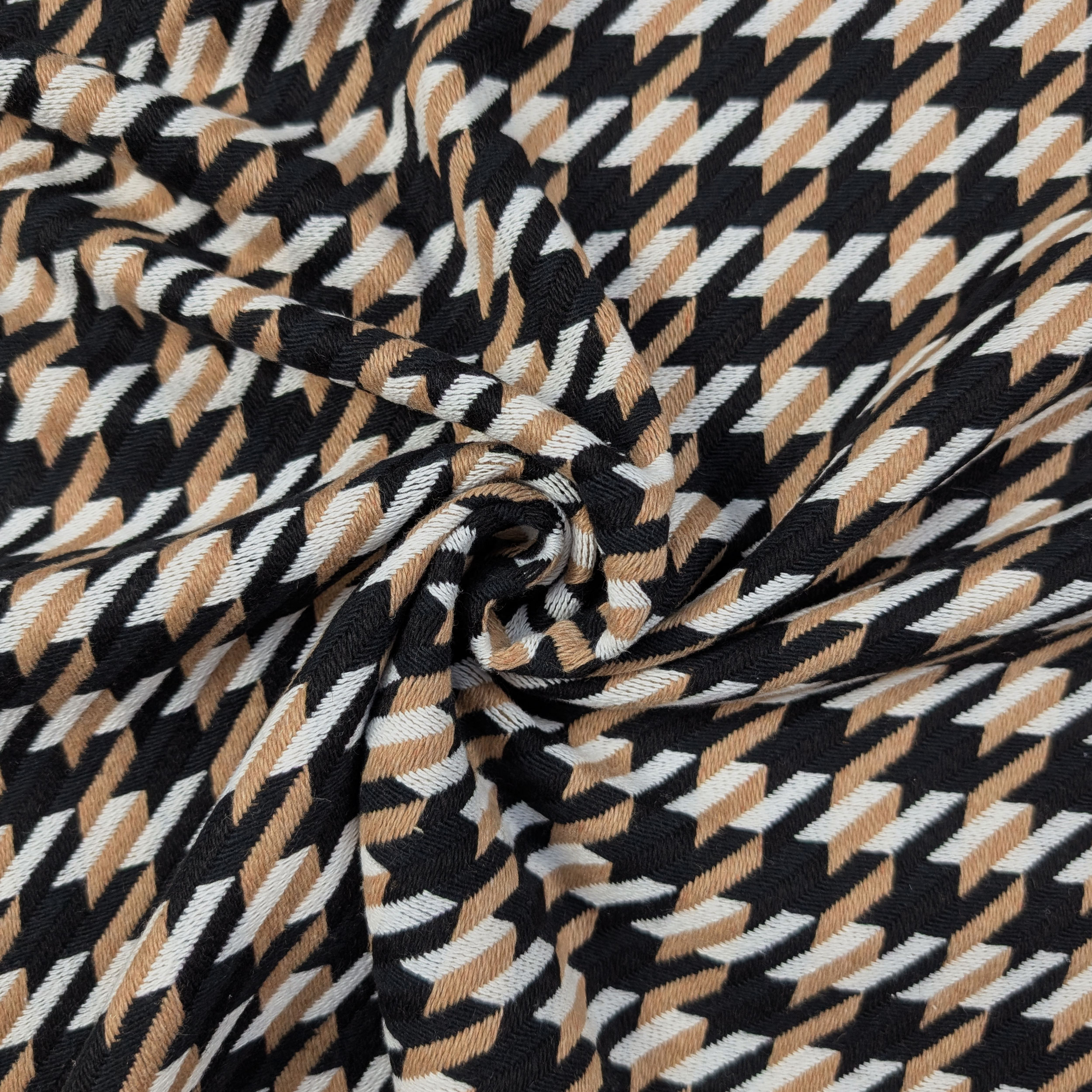 Cappotto Pied De Poule Biscotto Image