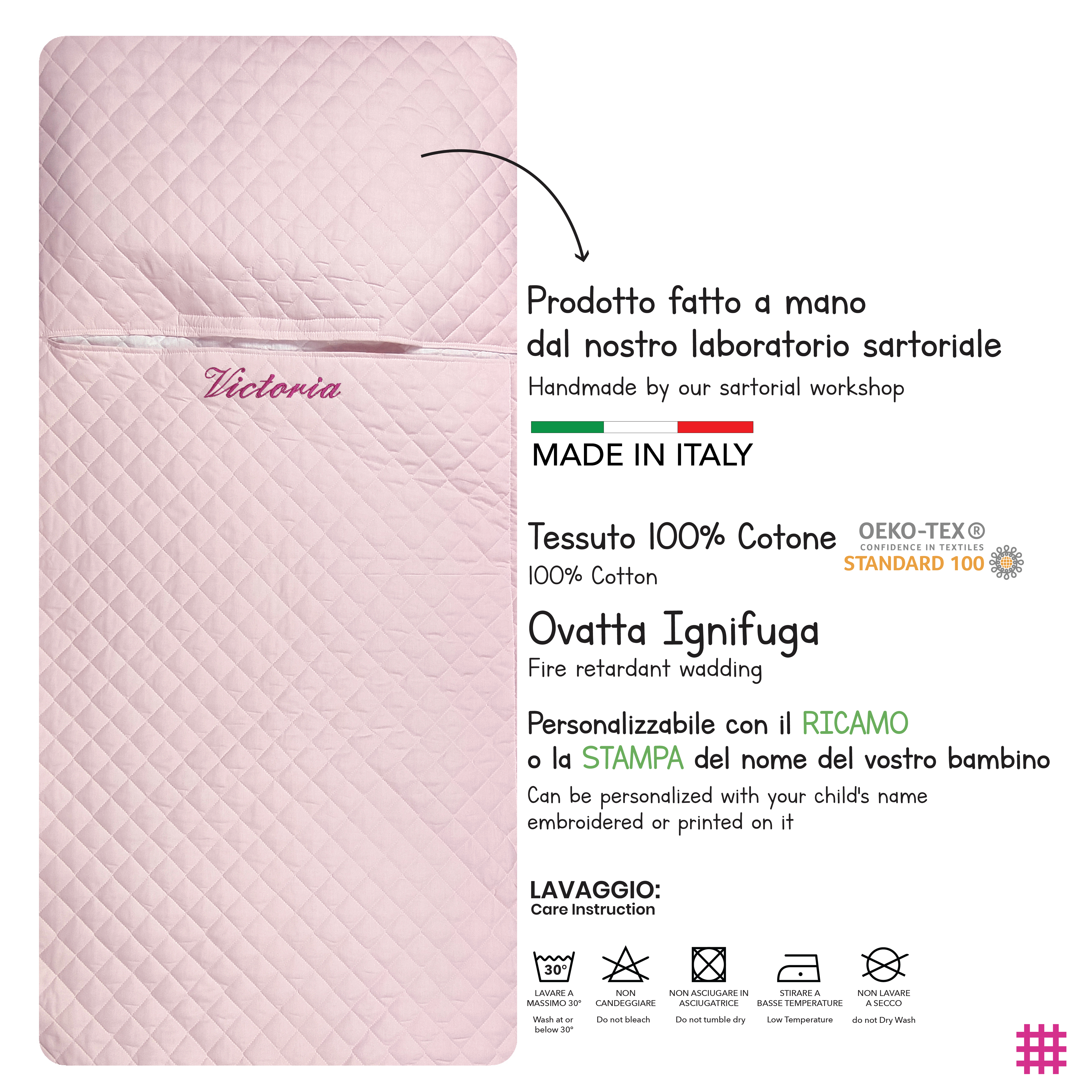 Sacco Nanna Tinta Unita Rosa Image