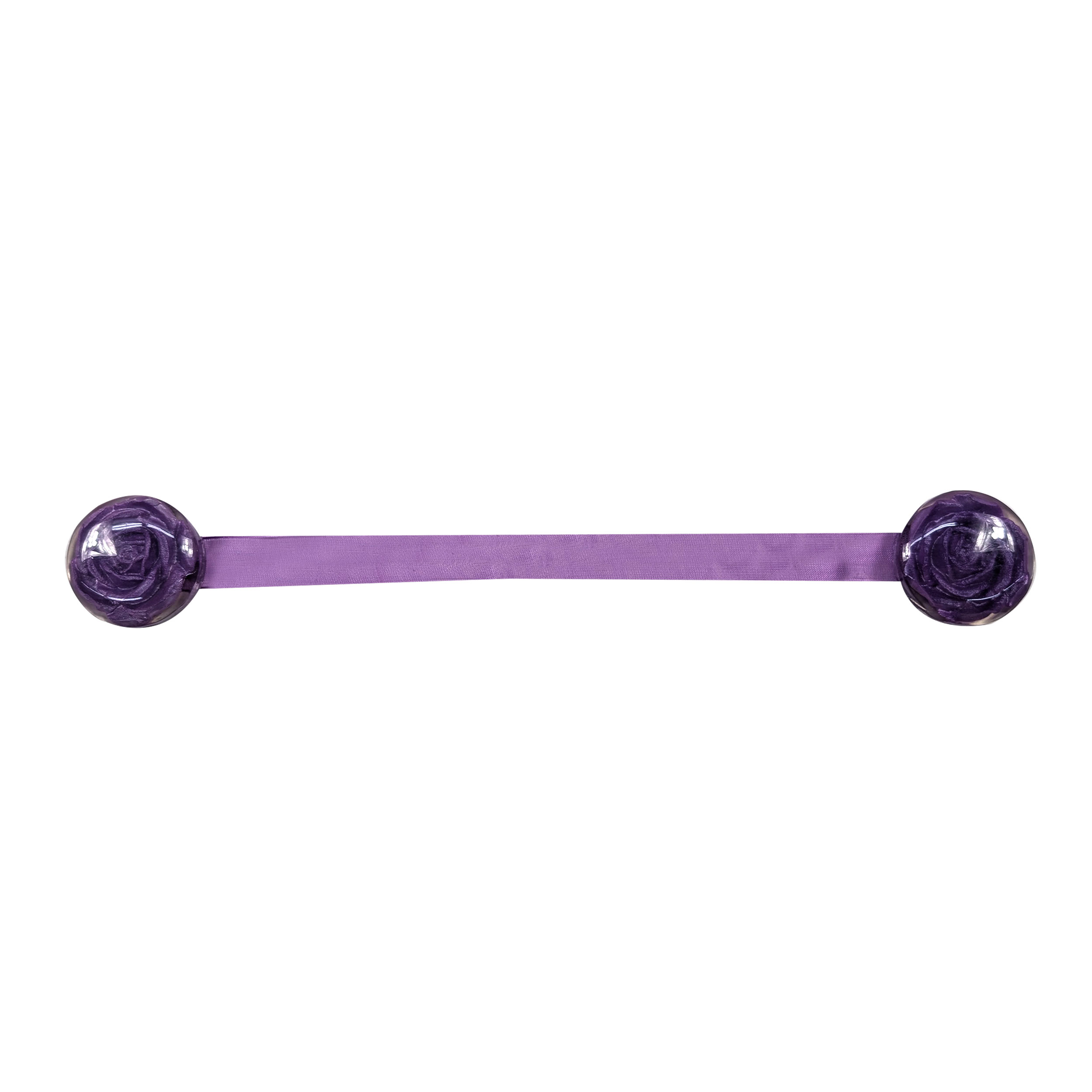 Calamita Tende a Bottone con Fiore - Viola Image
