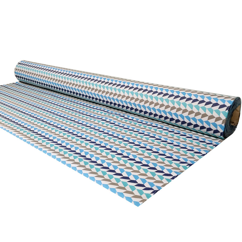 Tessuto per cuscini da esterno geometrico blu (1)
