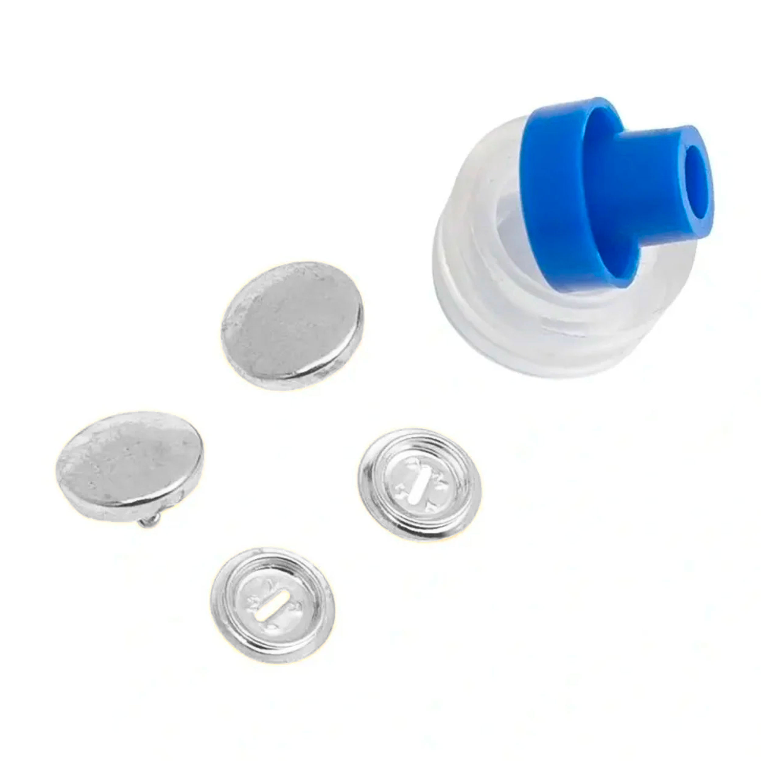Bottoni Ricopribili Prym Argento con Attrezzo 23 mm