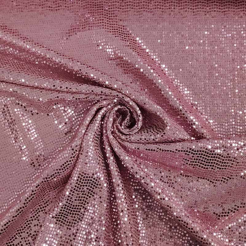 Stoffa paillettes rosa