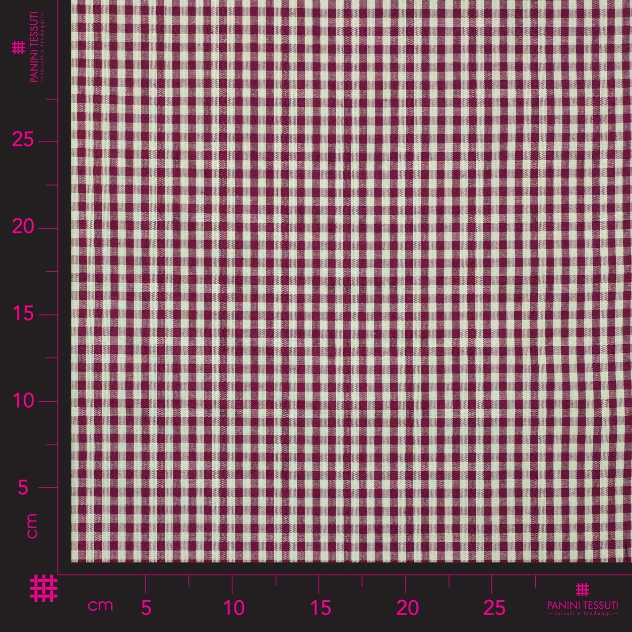 Tessuto Tovaglia Quadretto in Puro Cotone Image