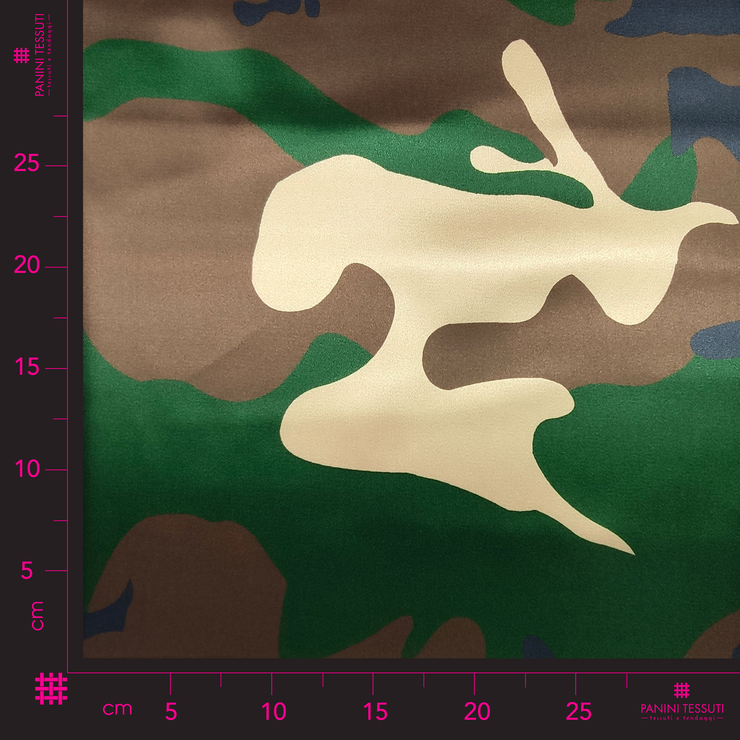 Tessuto Raso Carnevale Militare