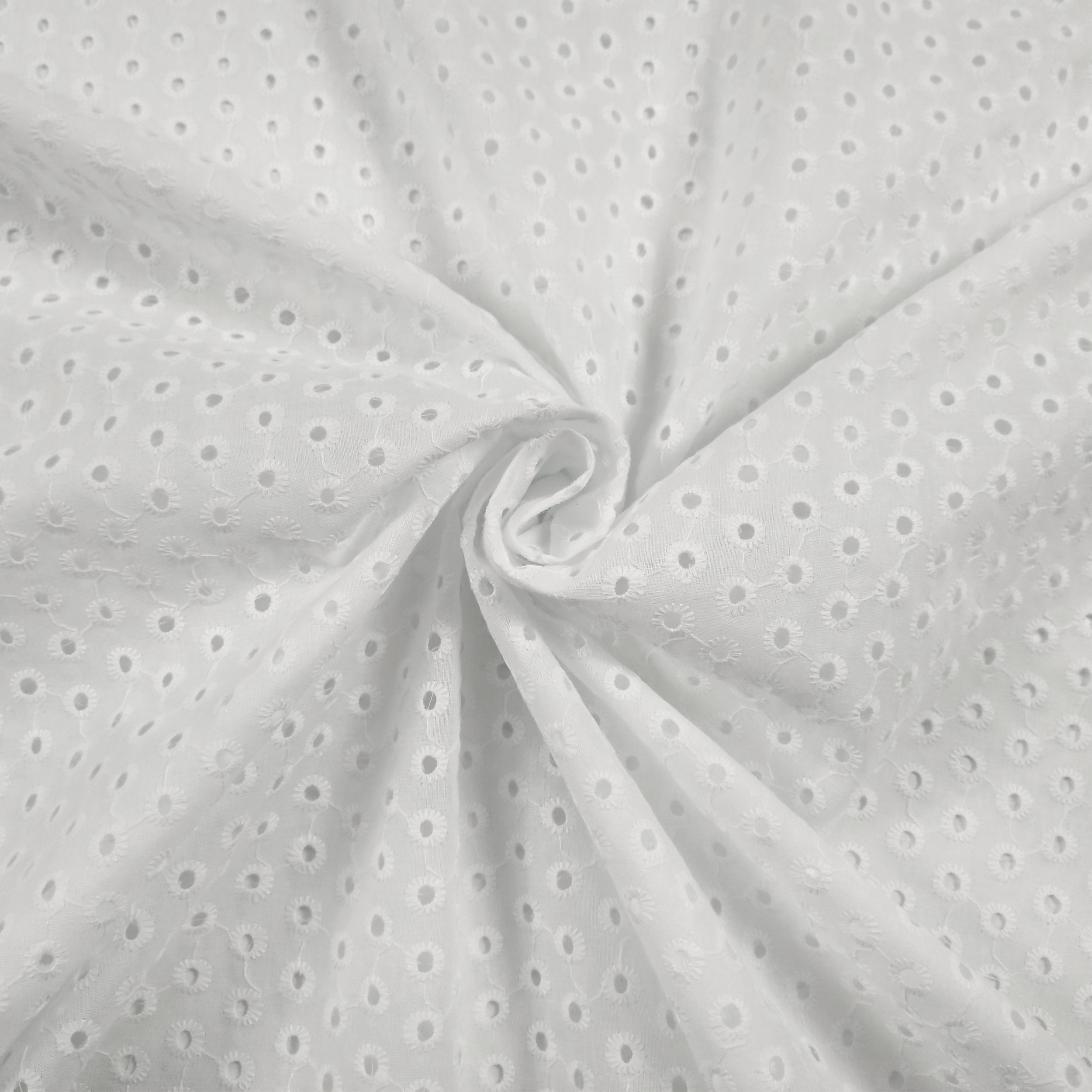 Sangallo di Cotone Bianco Mini Margherite Image