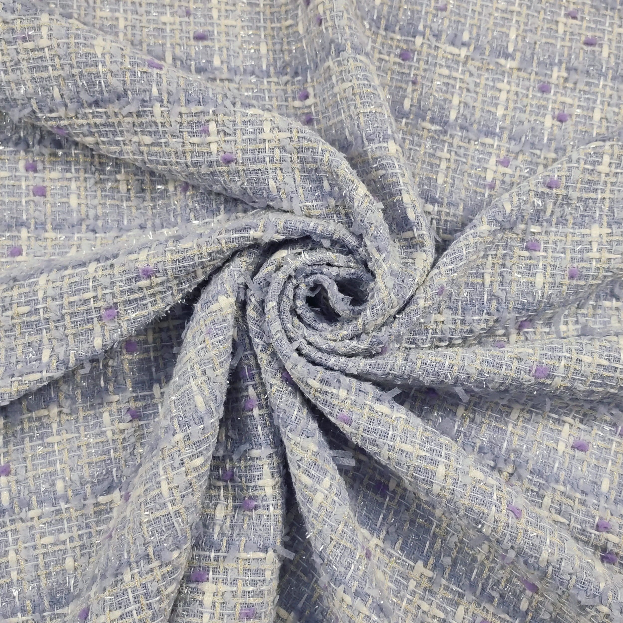 Tessuto Jacquard Moda Lilla Image