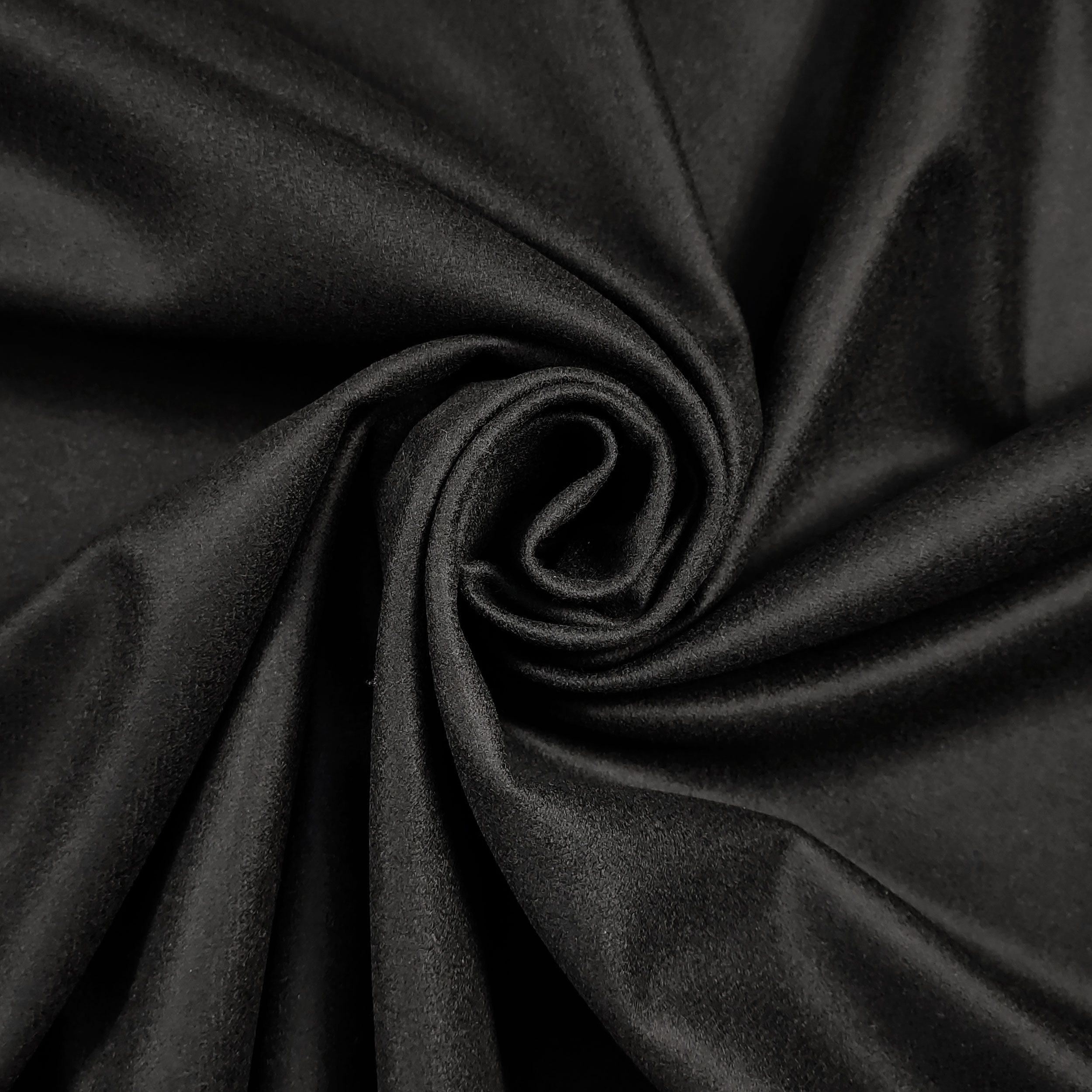 Tessuto Pura Lana Moda Nero