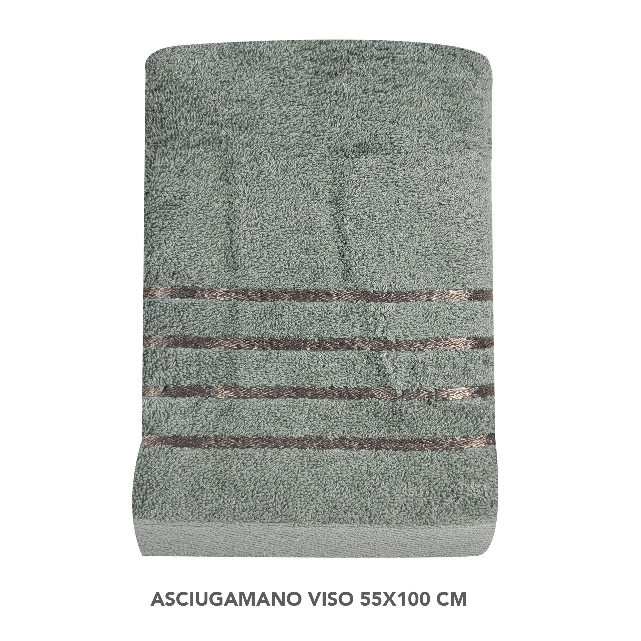 Set Asciugamani Bagno Viso e Ospite Grigio Image