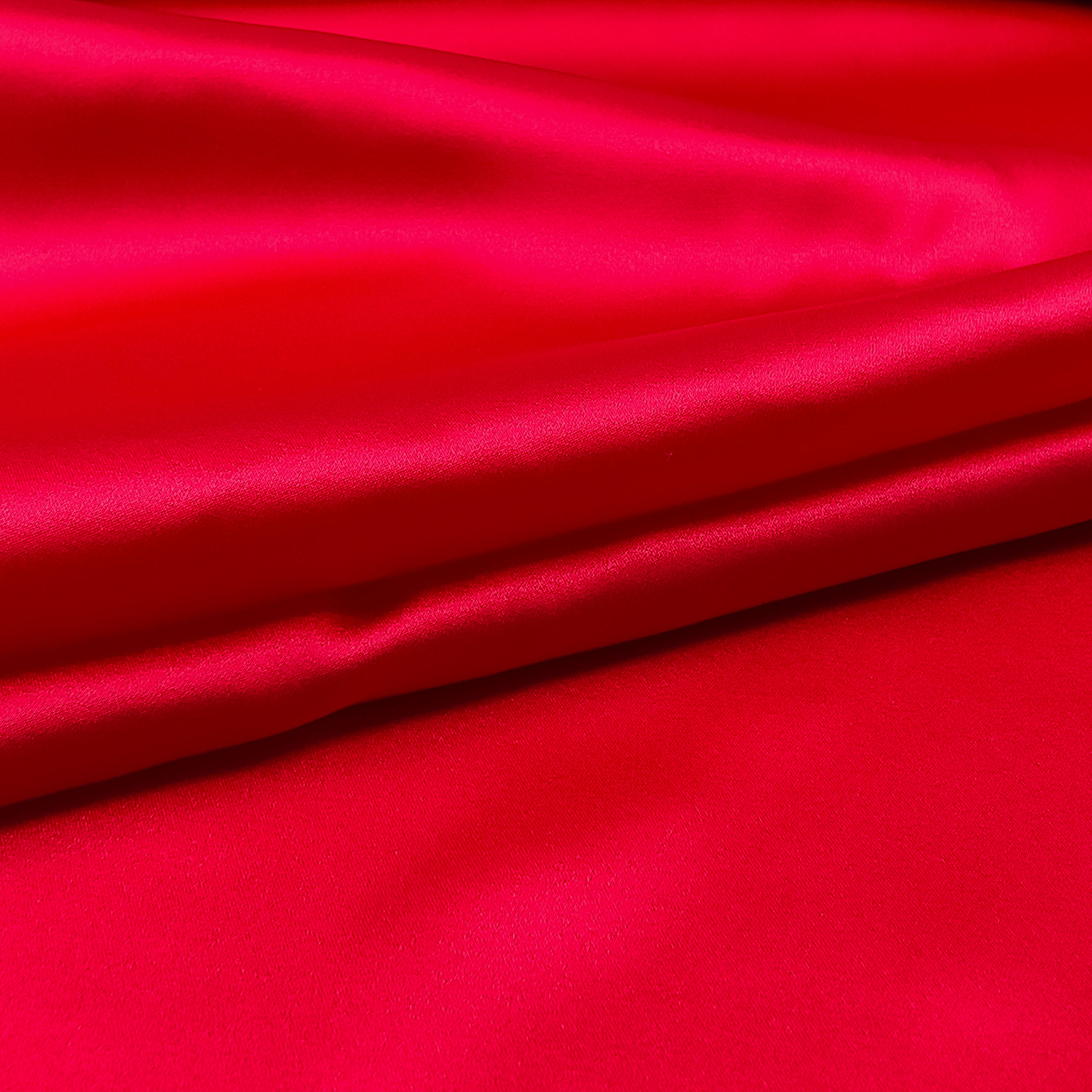 raso di seta pura rosso