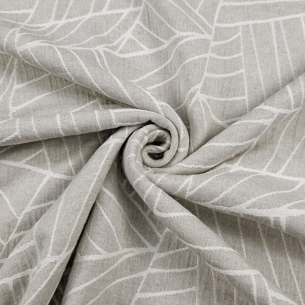 Jacquard Geometria Astratta Grigio H 280 cm Image
