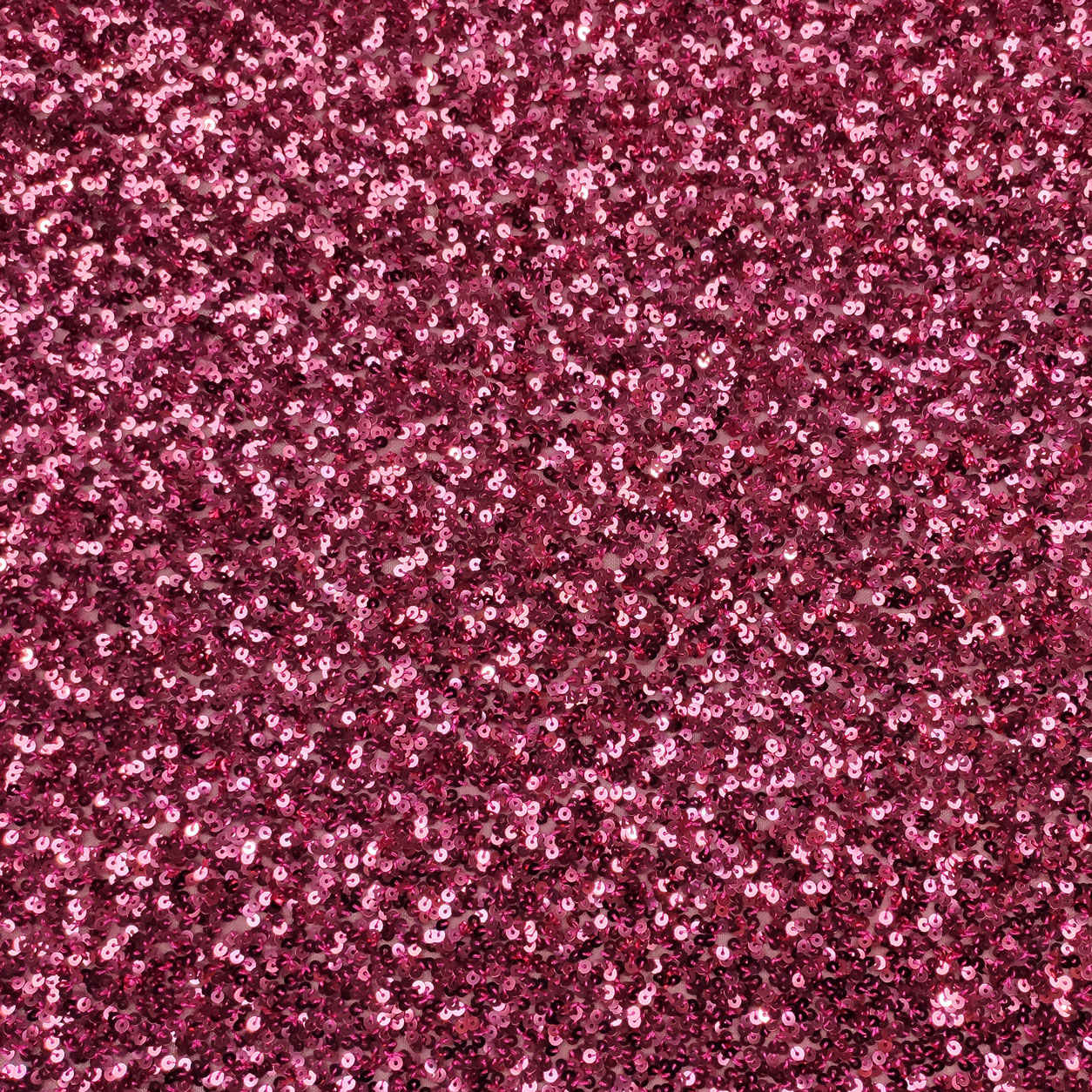 Tessuto Paillettes su Tulle Fuxia