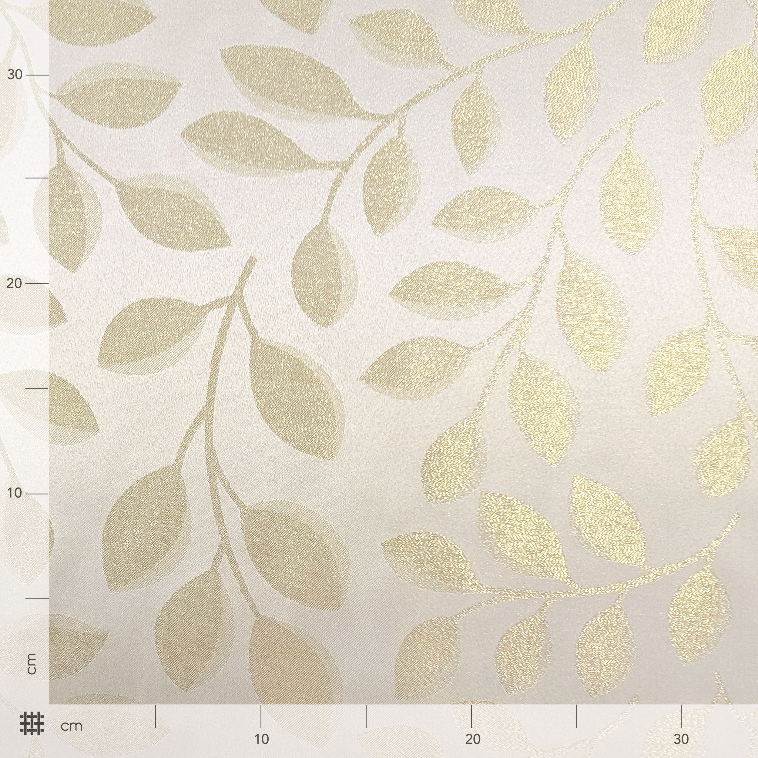 Jacquard Foglie Oro Lurex Image