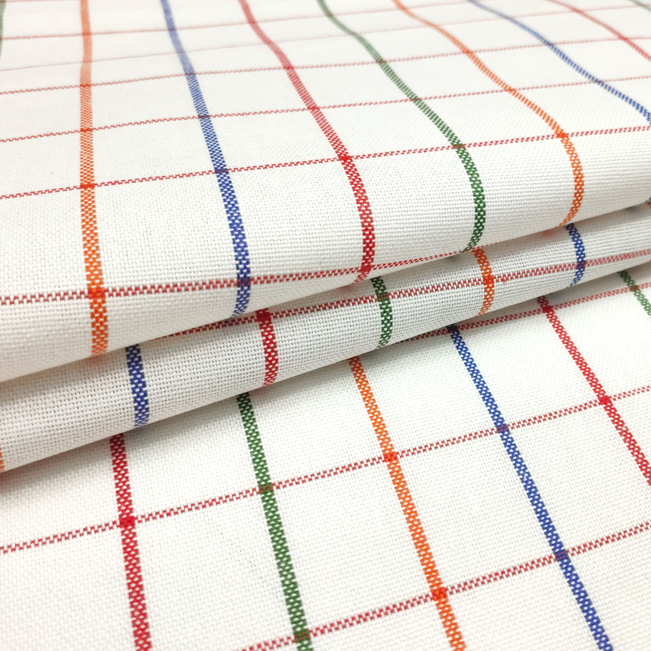 Tessuto per Strofinacci Doppio Bordo Blu con Righe
