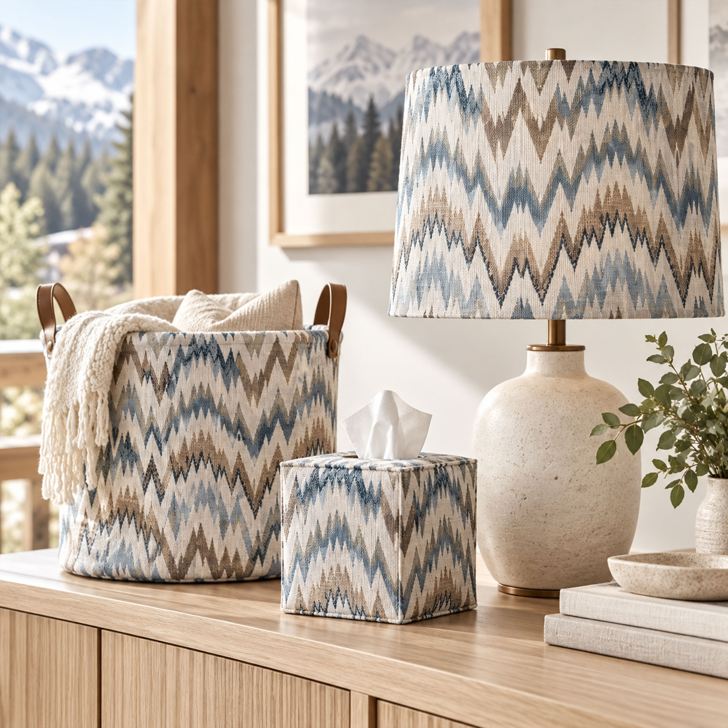 Jacquard Zig Zag Astratto Toni Freddi Image