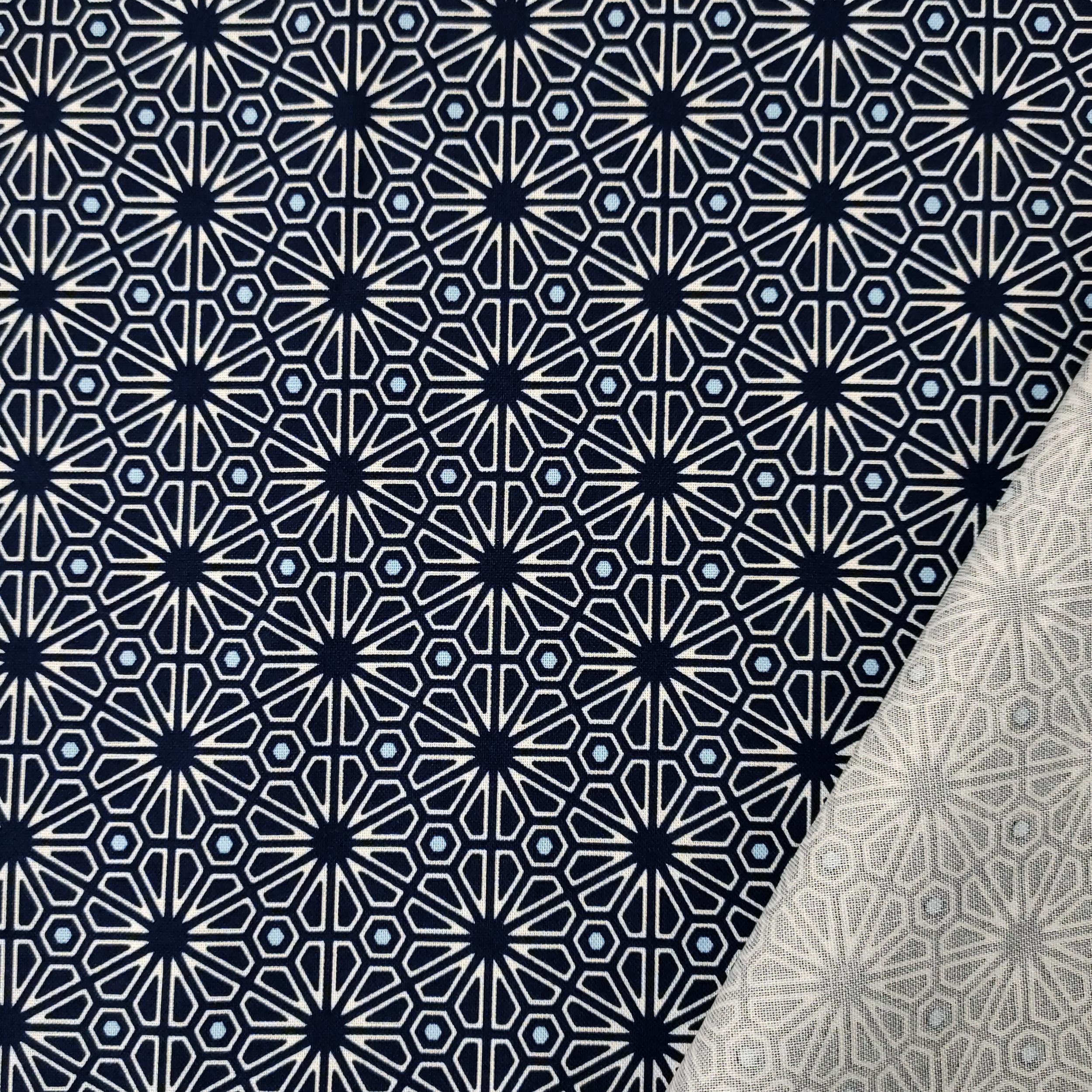 leggero-tessuto-di-cotone-fiori-geometrici-blu