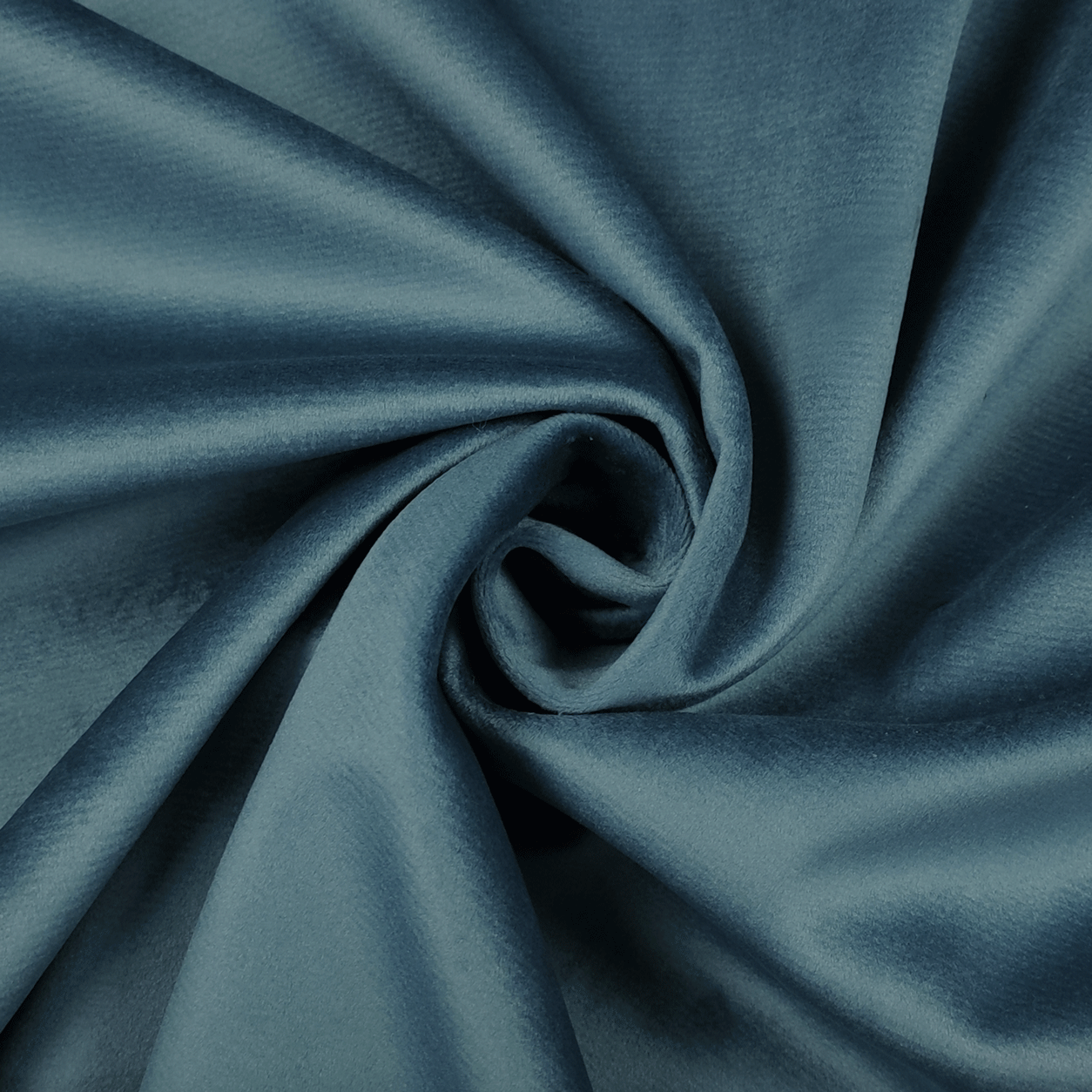 Tessuto velluto azzurro scuro morbido