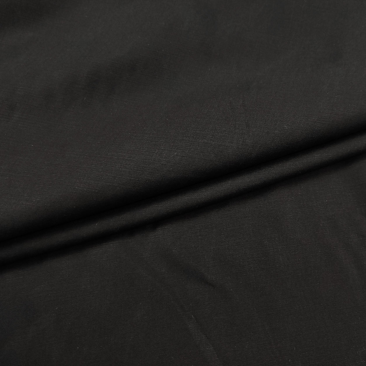 Tessuto Cotone Tinta Unita Nero
