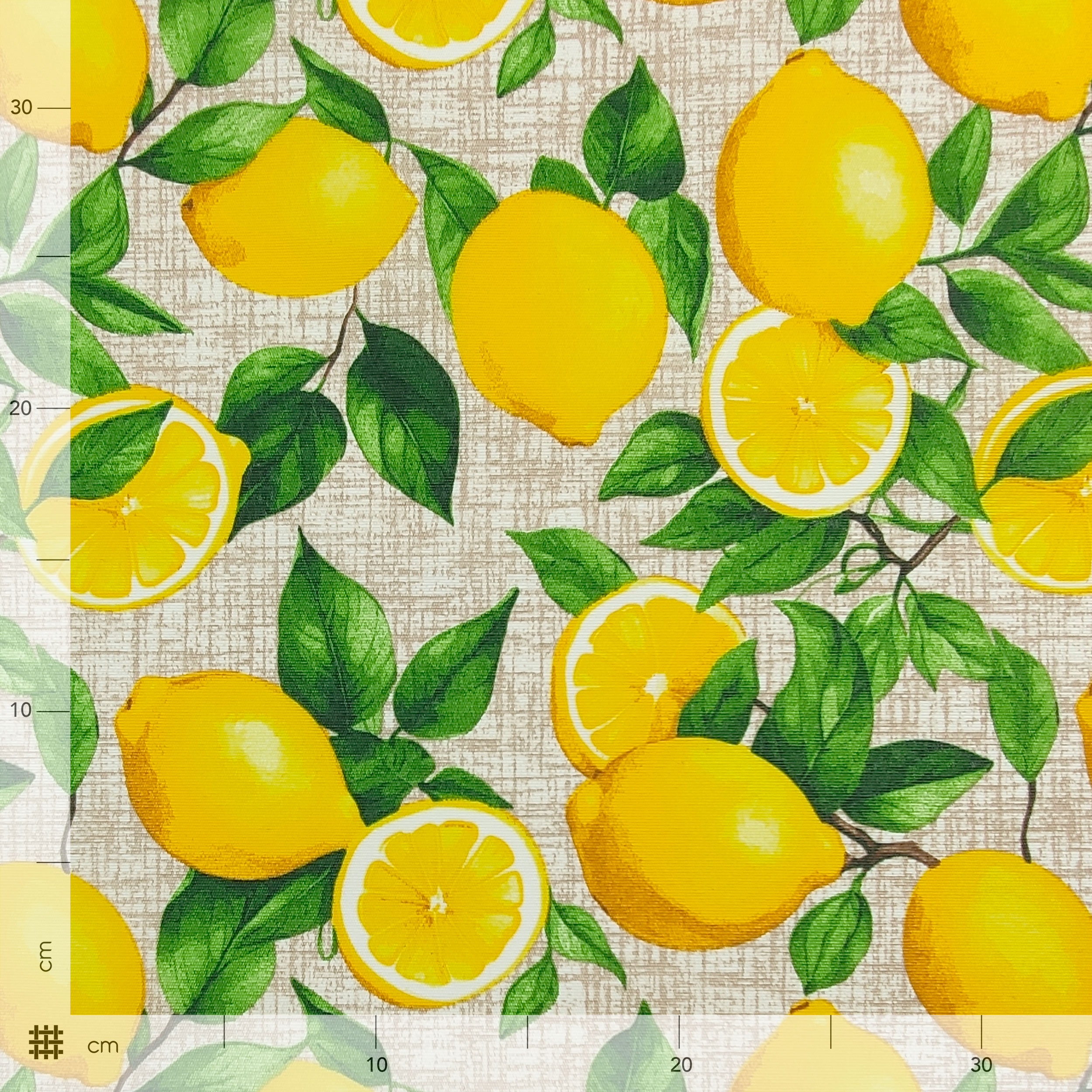 Tessuto per Tovaglia Resinata Limoni