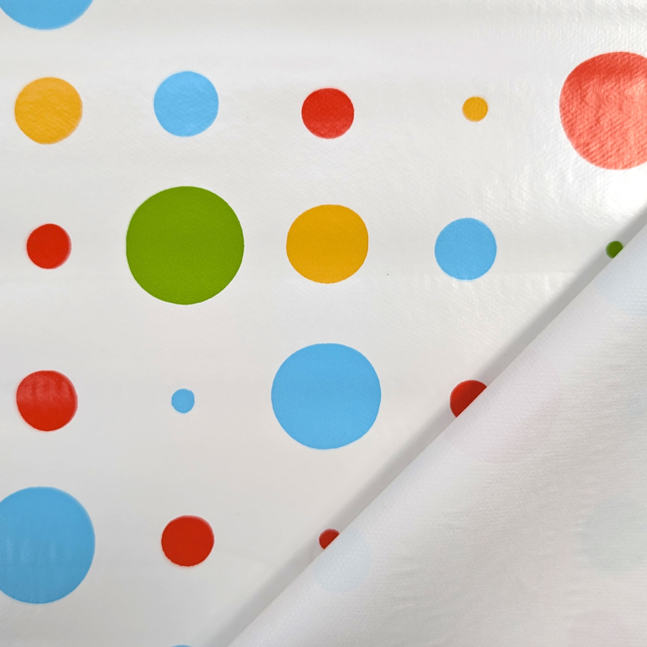 Tessuto per Tovaglia Plastificata Pois Colorati Image