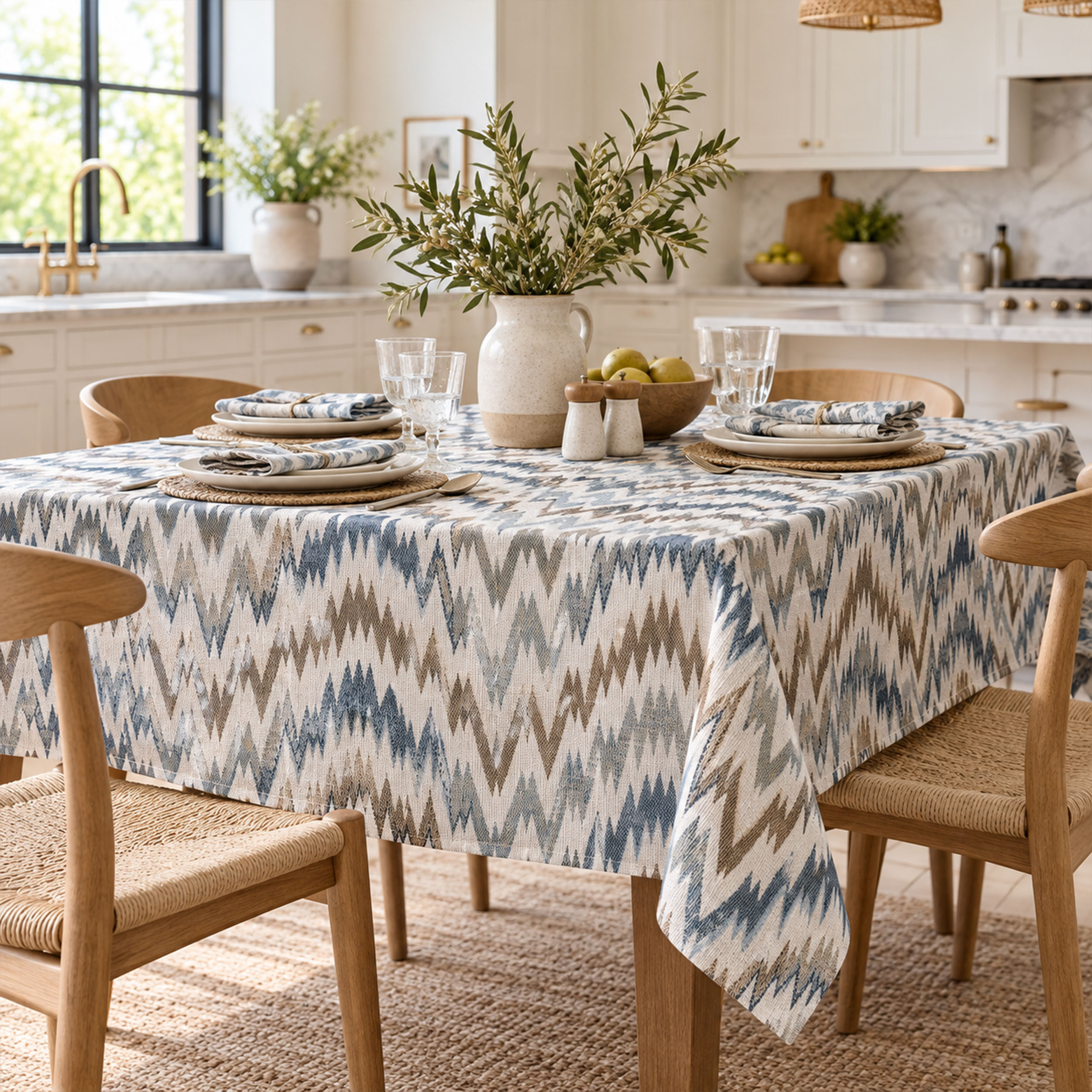 Jacquard Zig Zag Astratto Toni Freddi Image