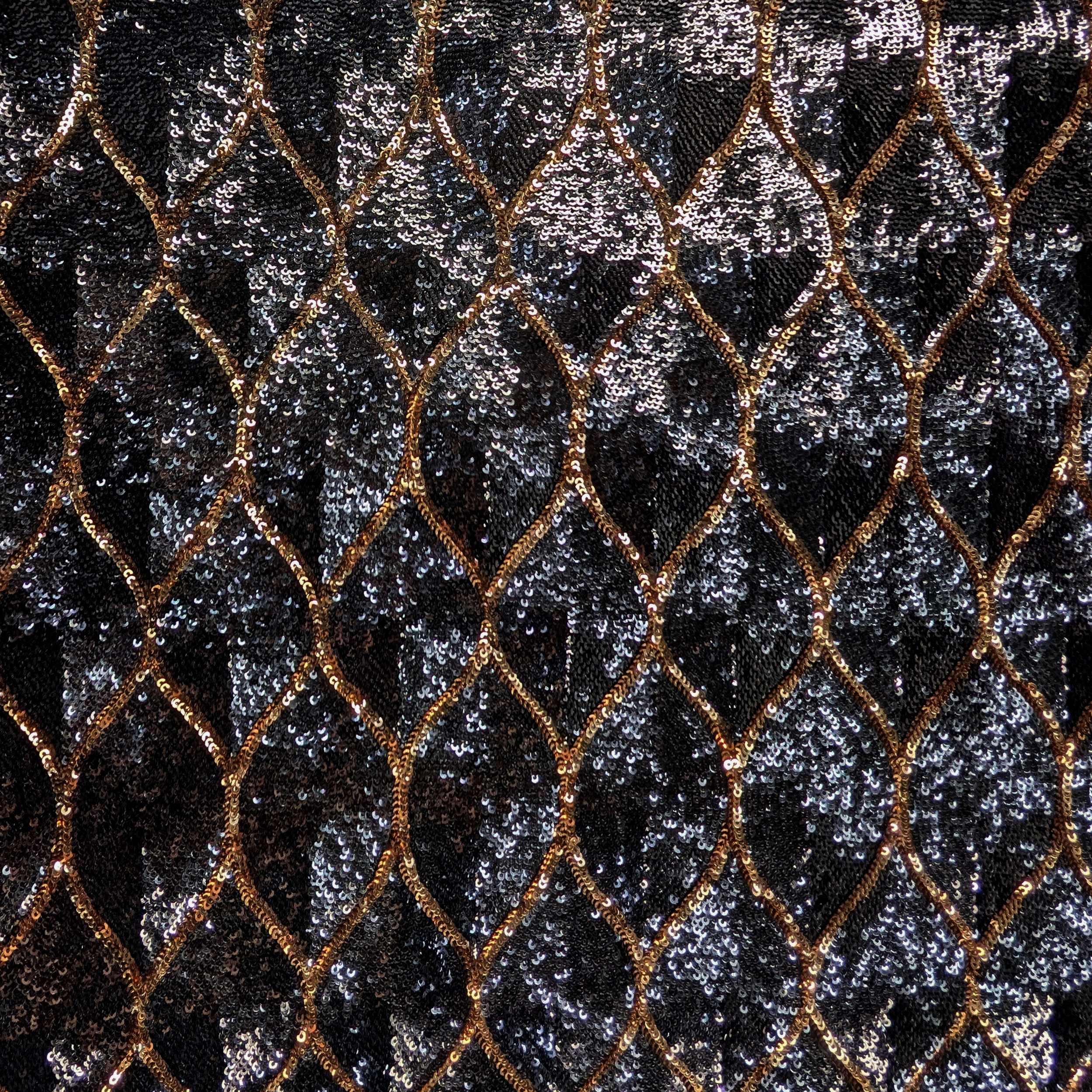 Paillettes Alta Moda Nero e Oro Image