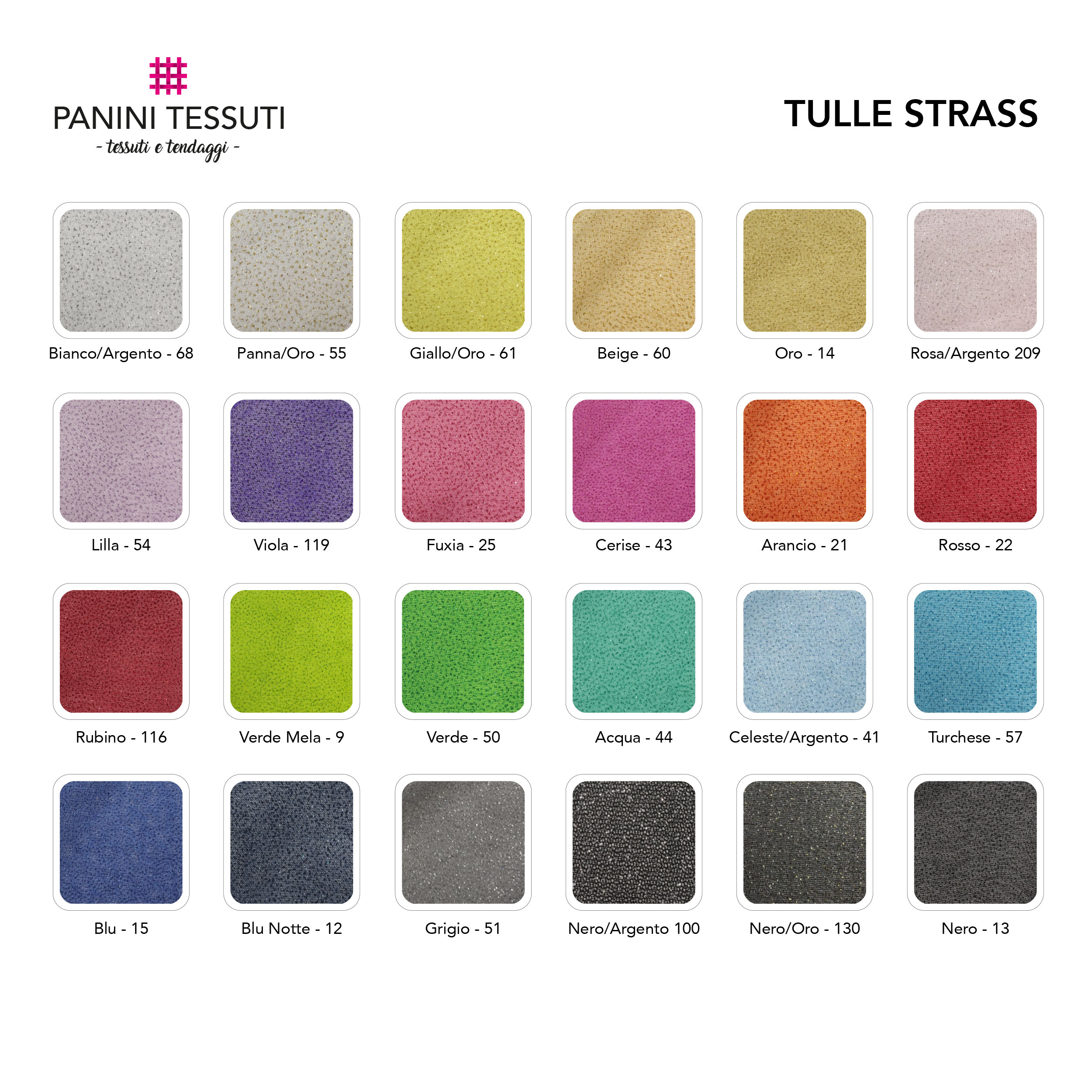 Tulle Strass Colori