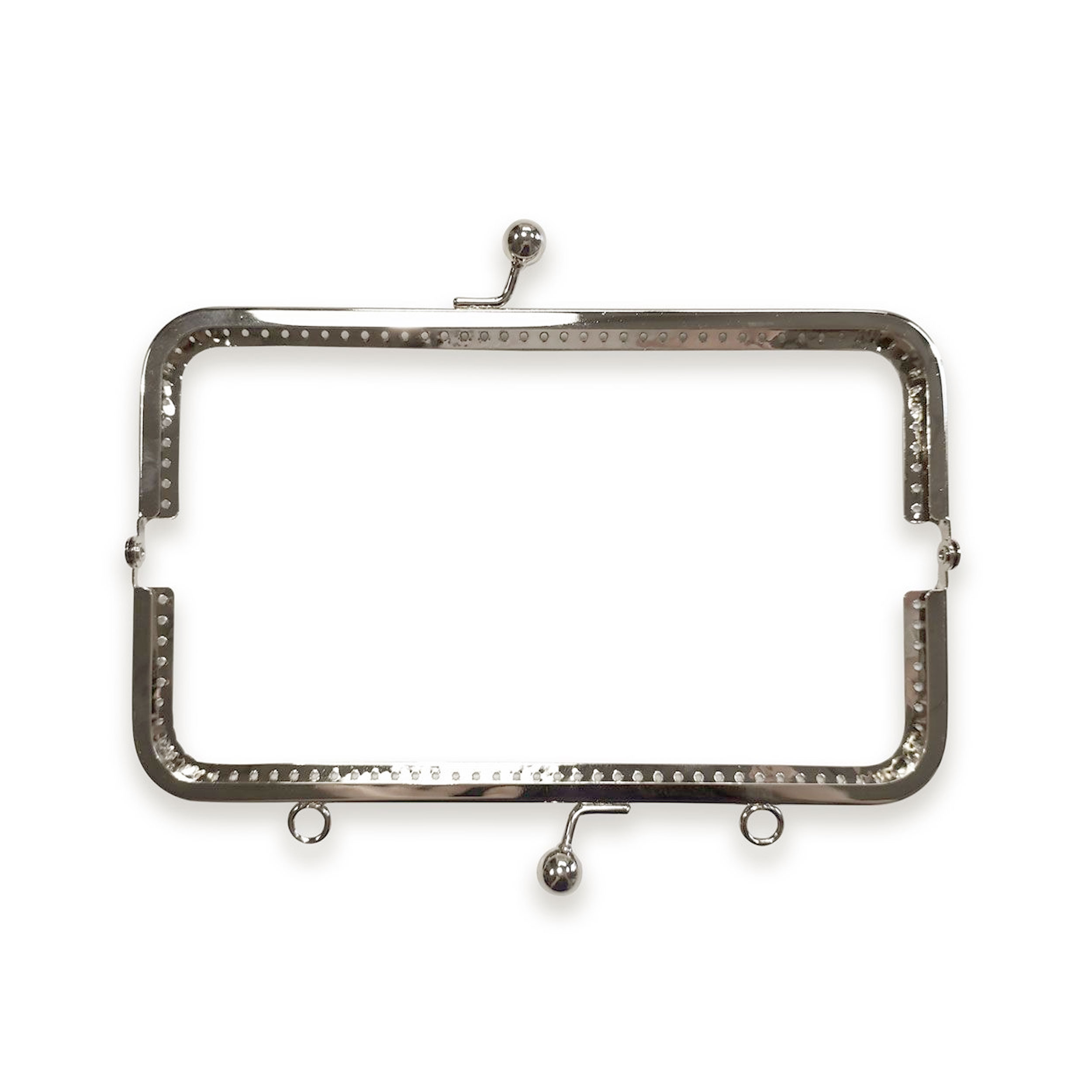 Chiusura Click Clack Rettangolare Argento Image