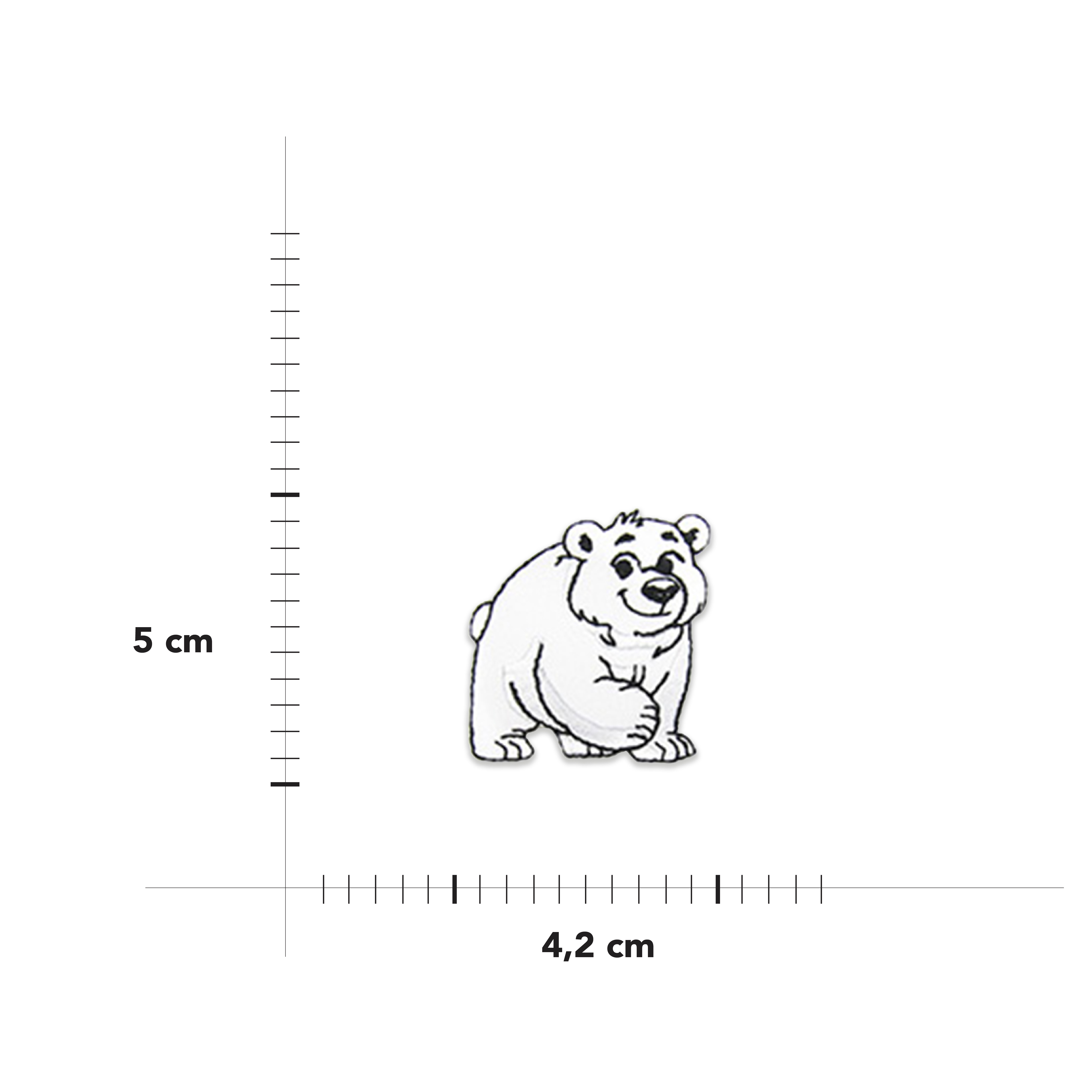 Applicazione Termoadesiva Orso Polare Image