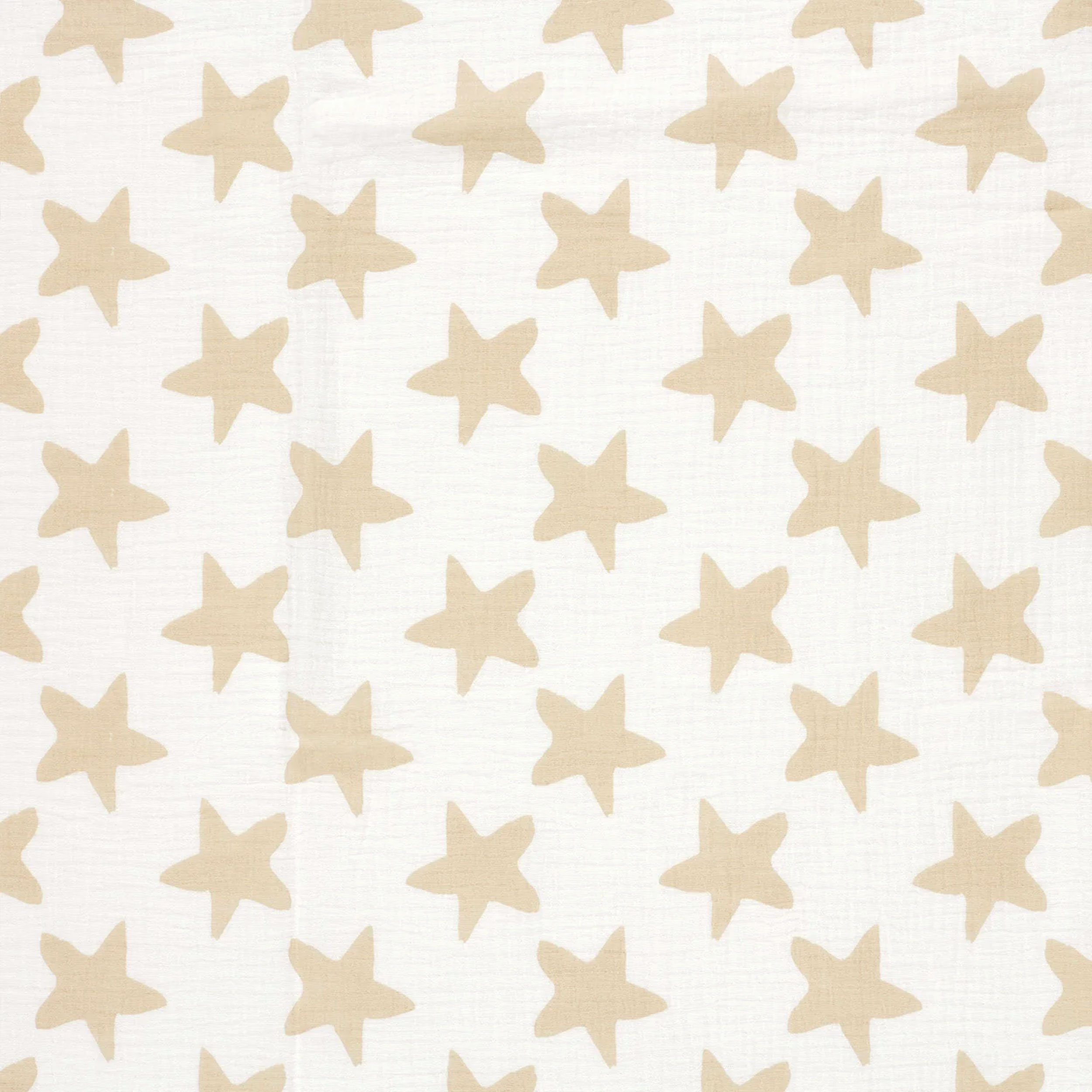 Mussola Cotone Stelline Beige Image