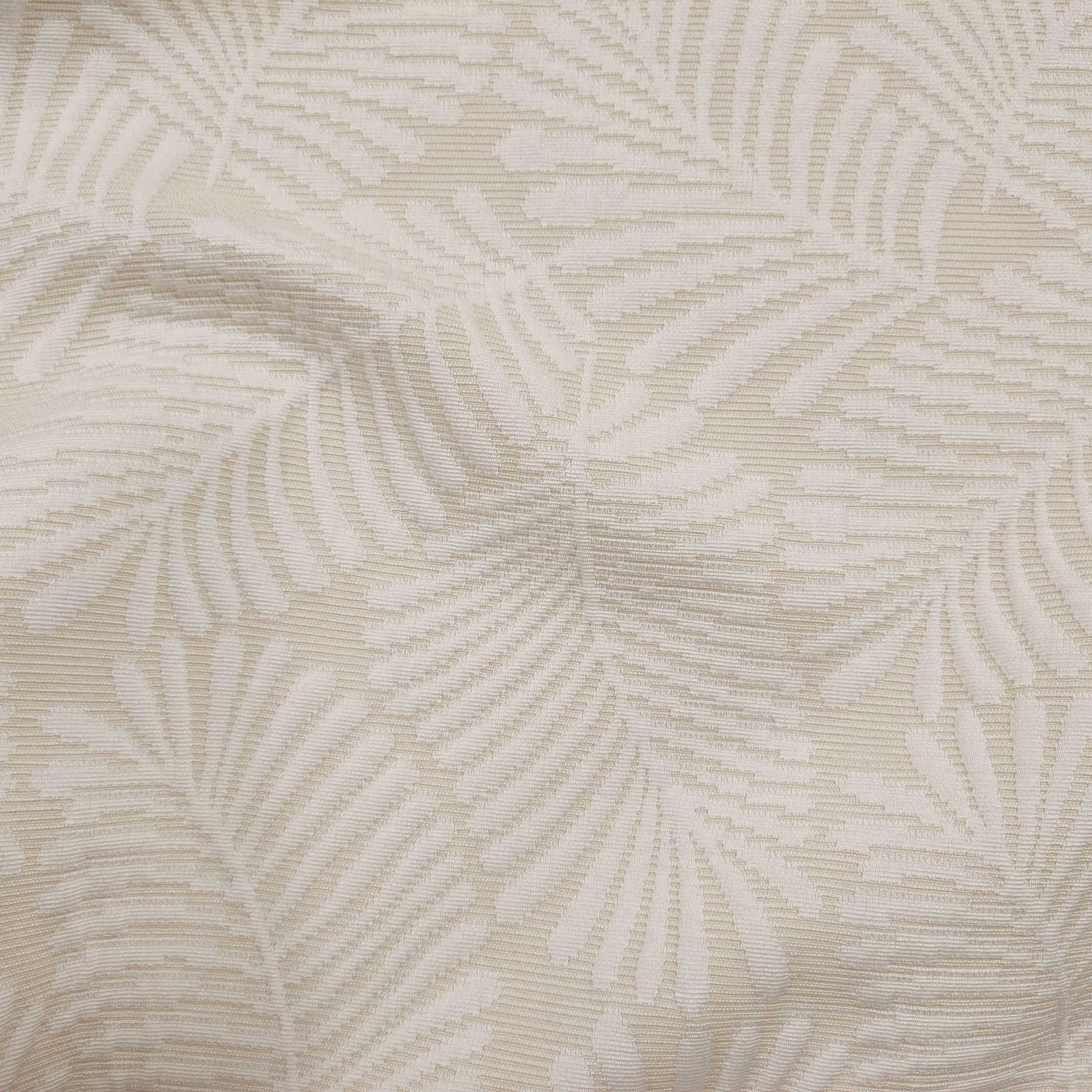 Jacquard Copriletto Matelassè Foglie Beige