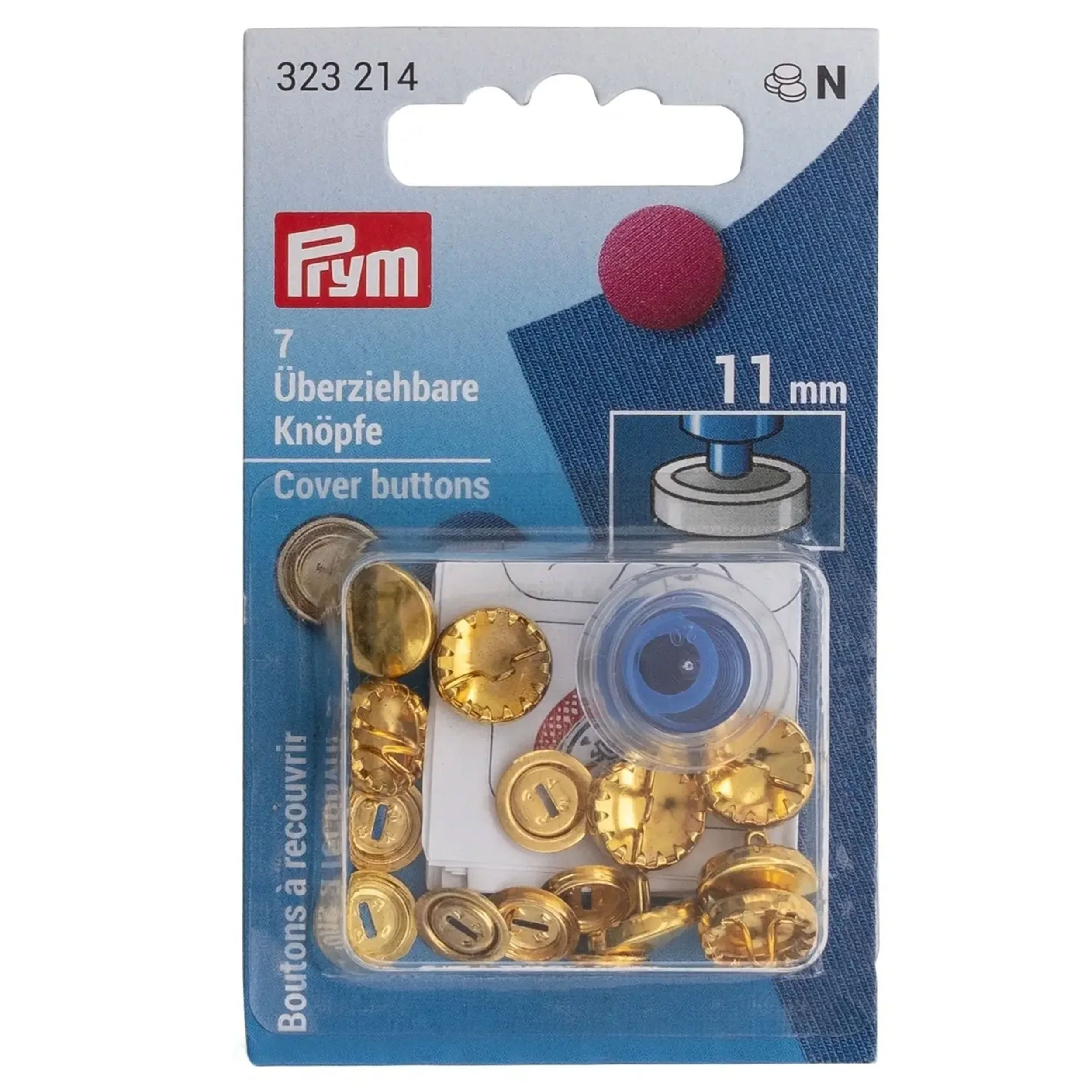 Bottoni Ricopribili Prym Oro con Attrezzo 11 mm