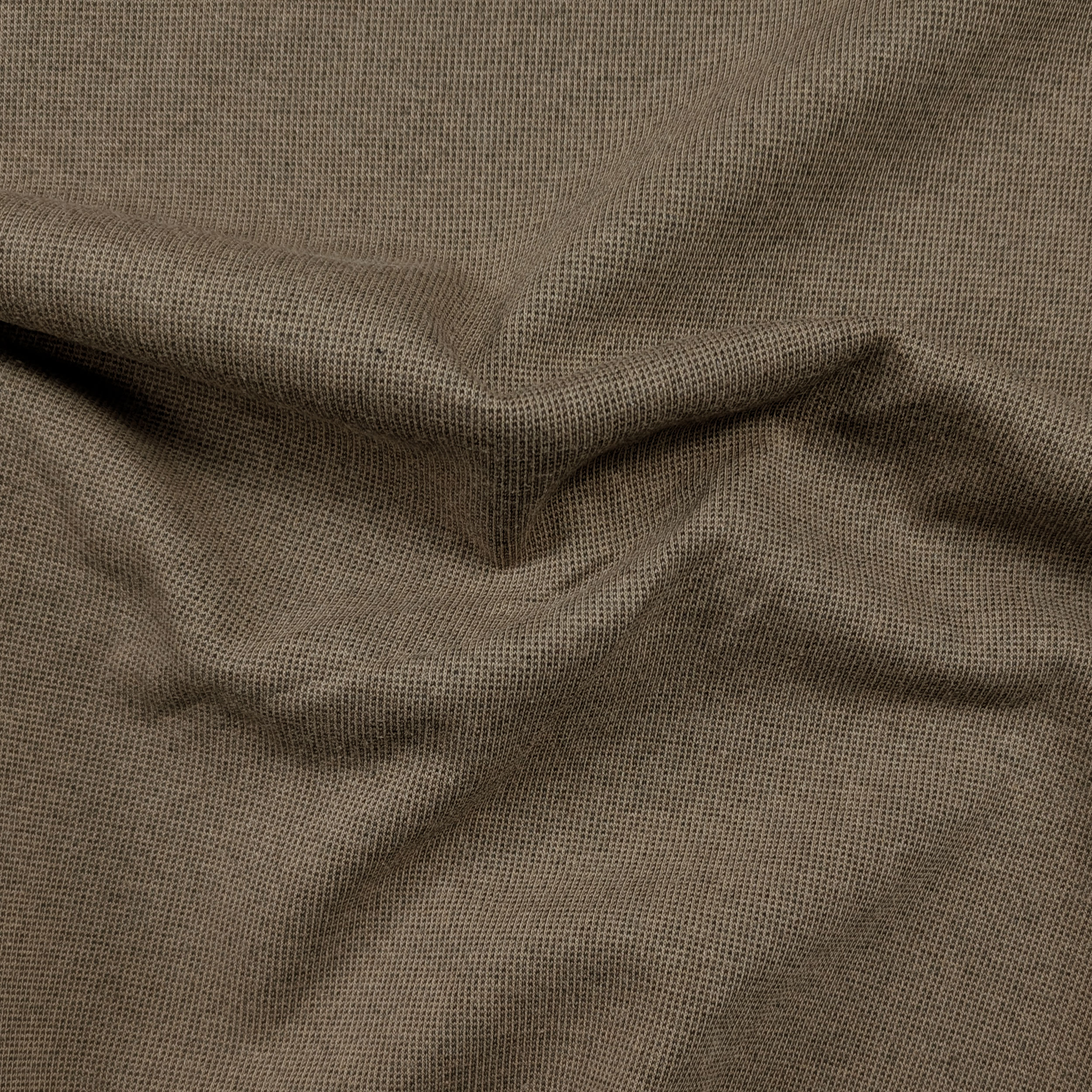 Punto Milano Cotone Tinta Unita Beige Scuro Image