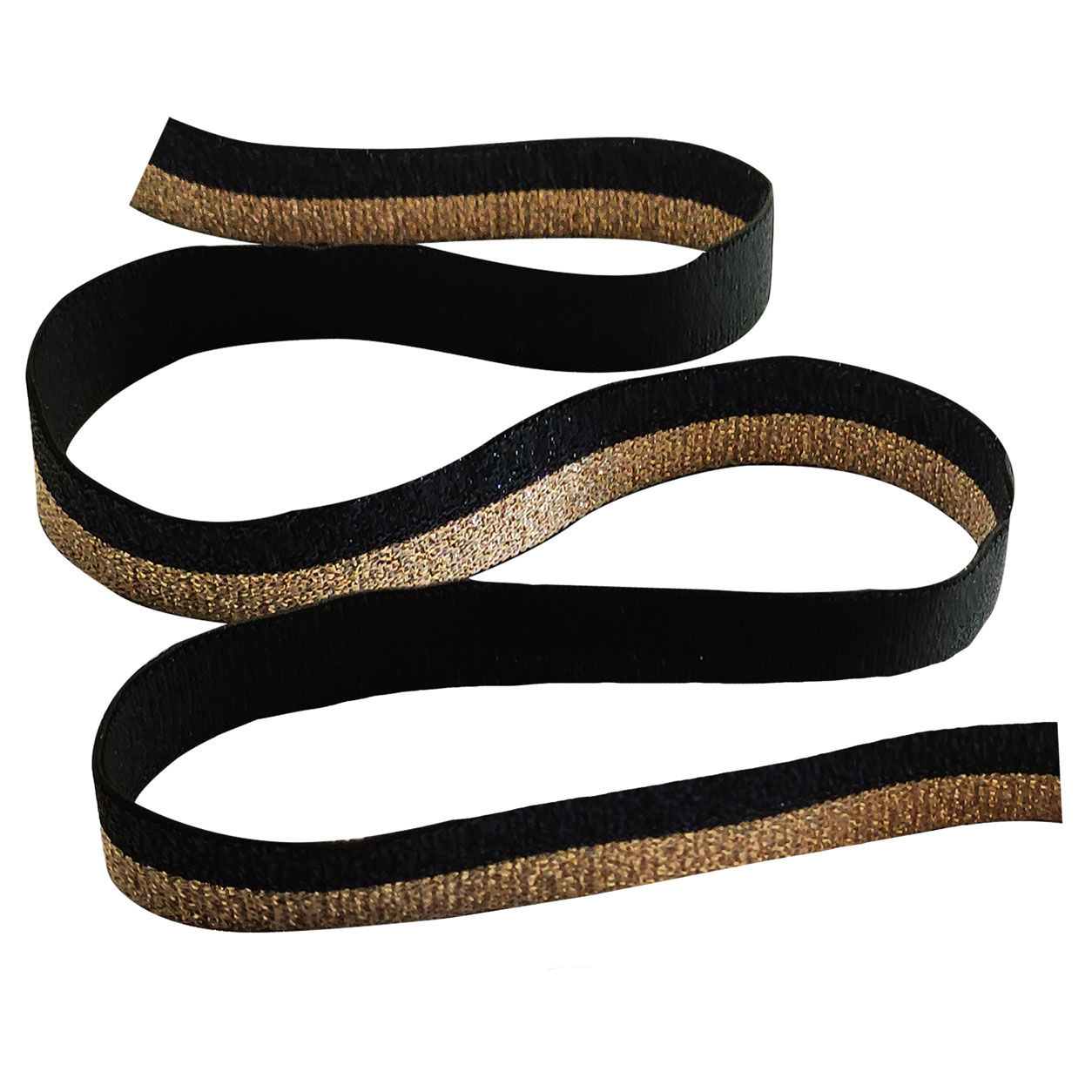 Elastico Decorativo Nero e Oro