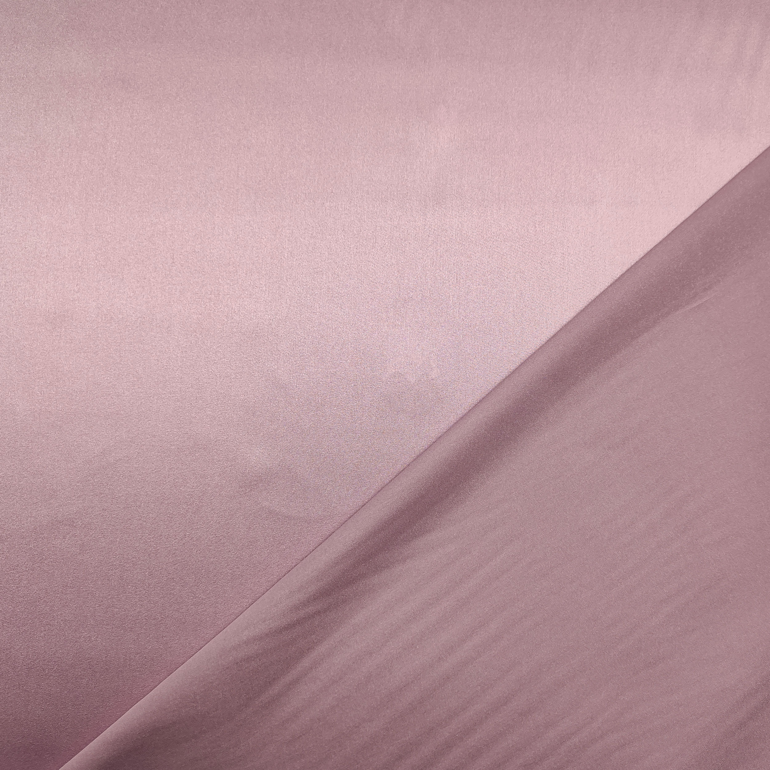 Tessuto Raso di Seta Elasticizzato Rosa Antico