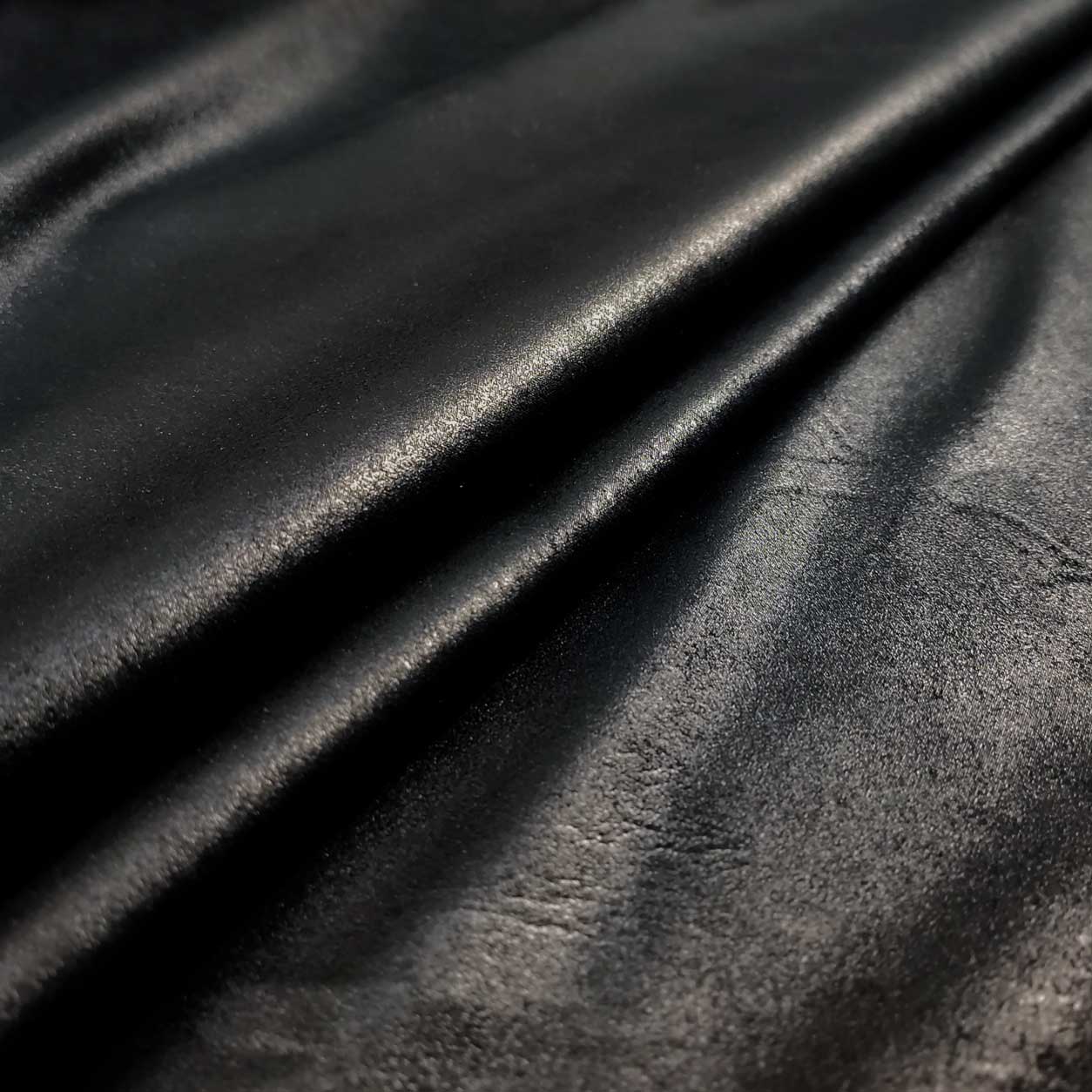 Tessuto Effetto Alcantara Spalmato Nero