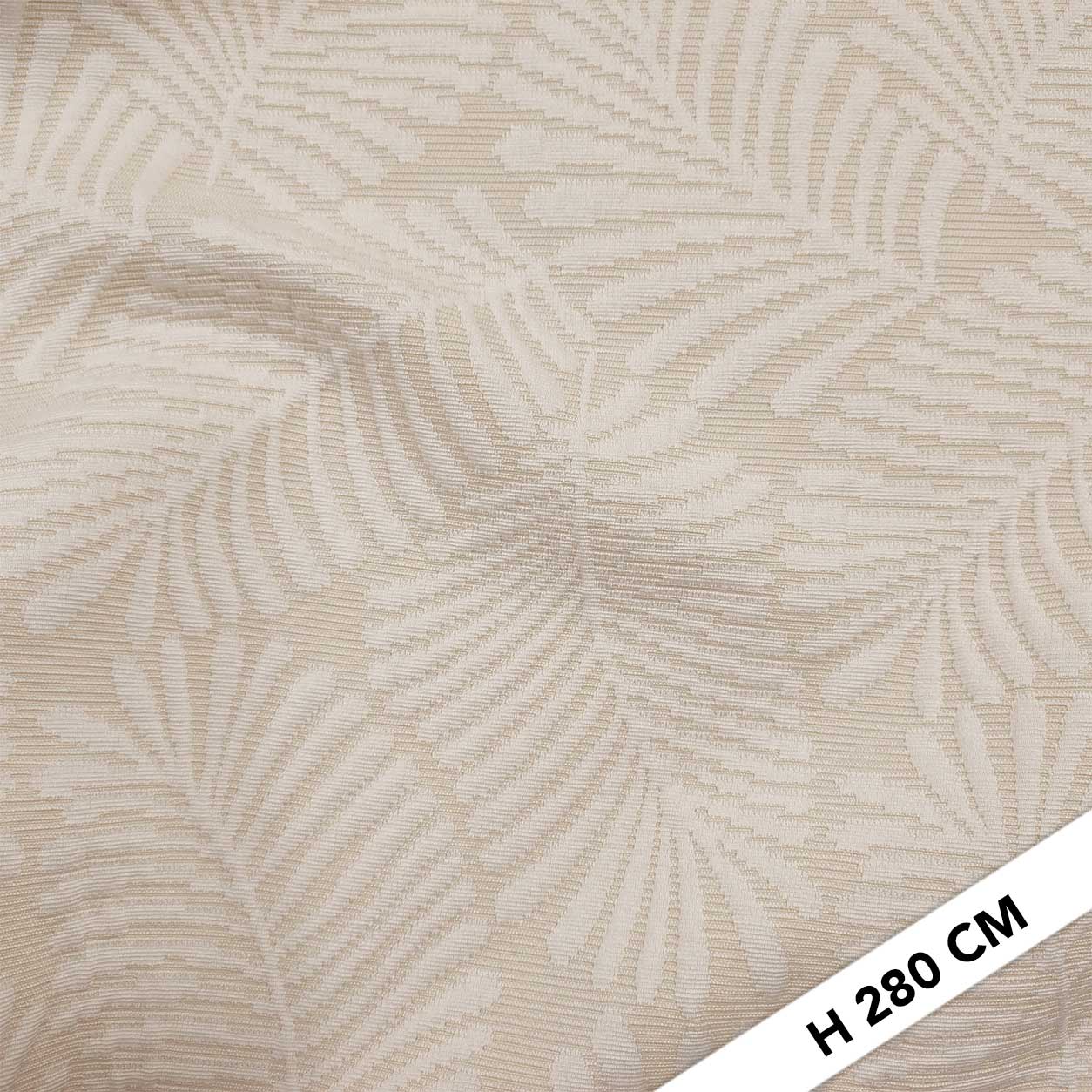 Jacquard Copriletto Matelassè Foglie Beige Image